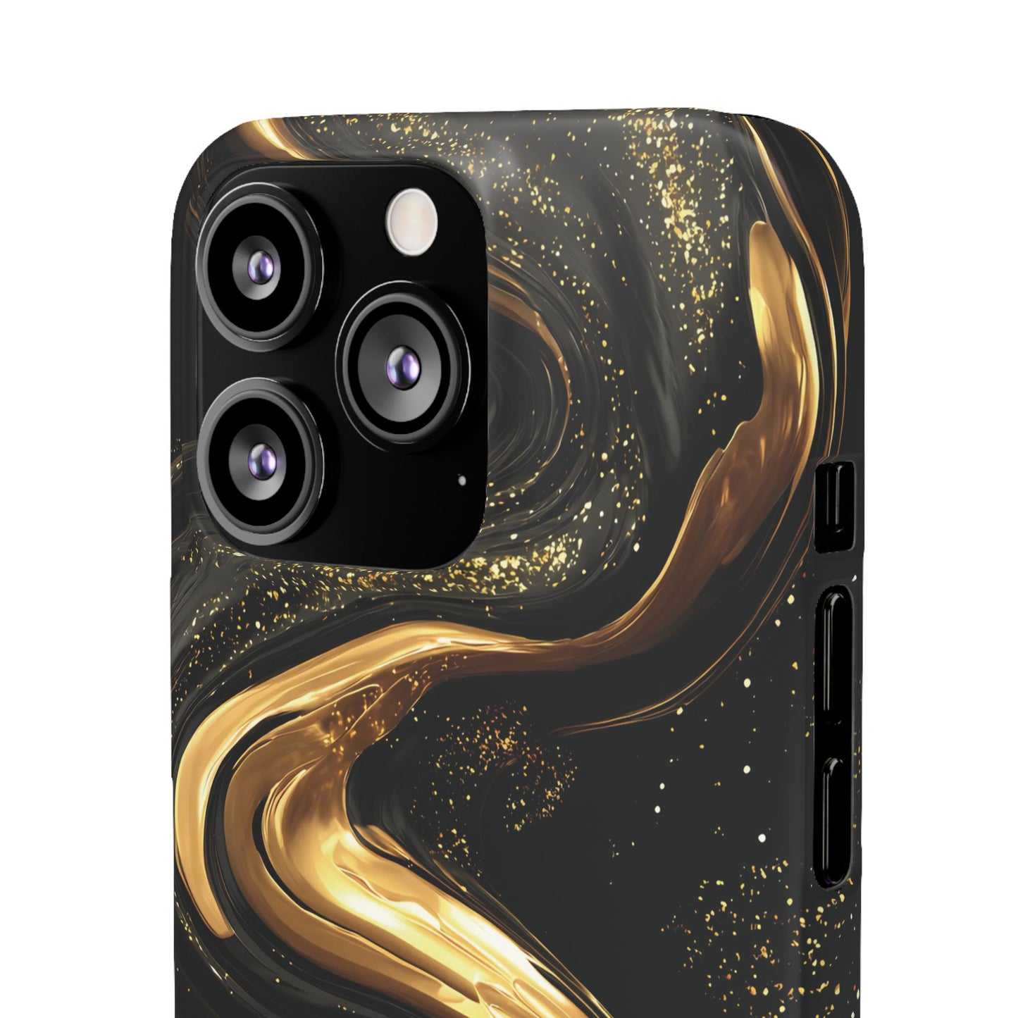Elegant Gold Swirl Snap Case - Stylish Phone Cover, Modern Accessory, Gift for Her, Luxe Phone Case, Trendy Decor