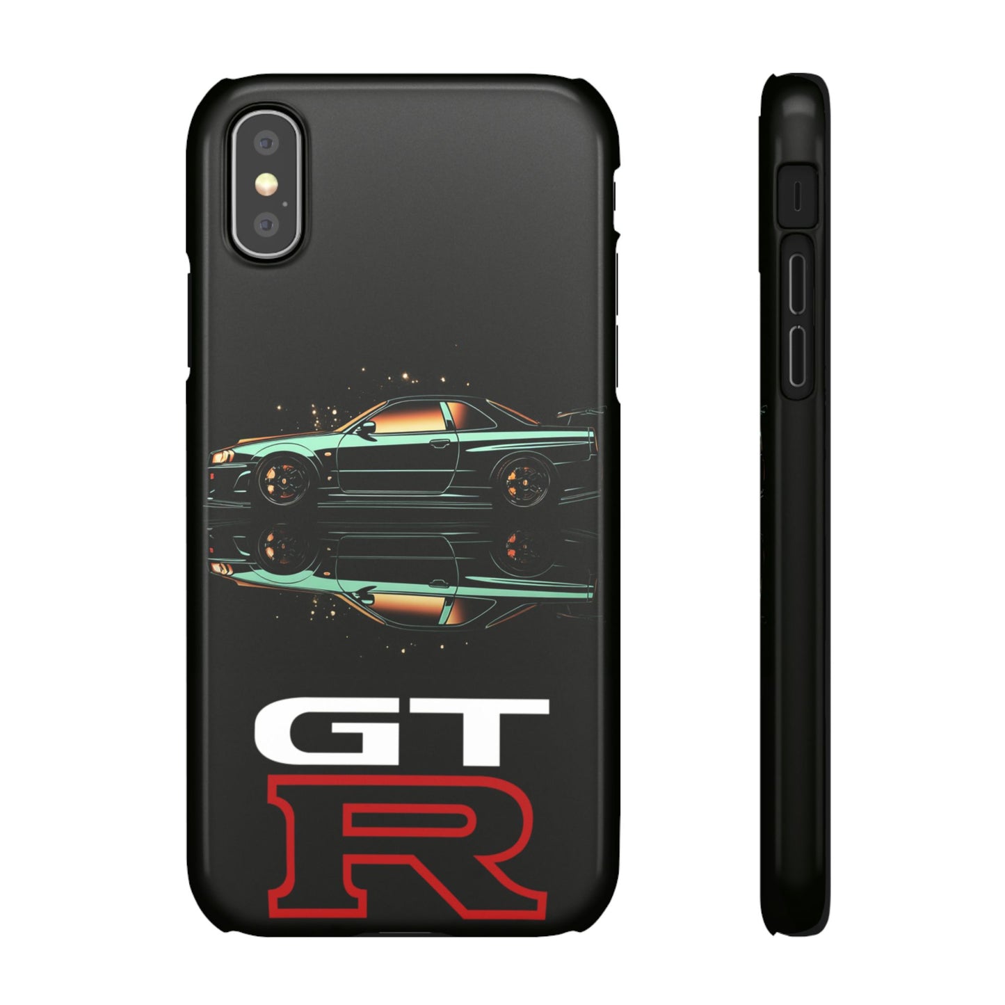 Green Skyleine R34 GTR Art Snap Case and Protective Phone Cover For iPhone and Samsung