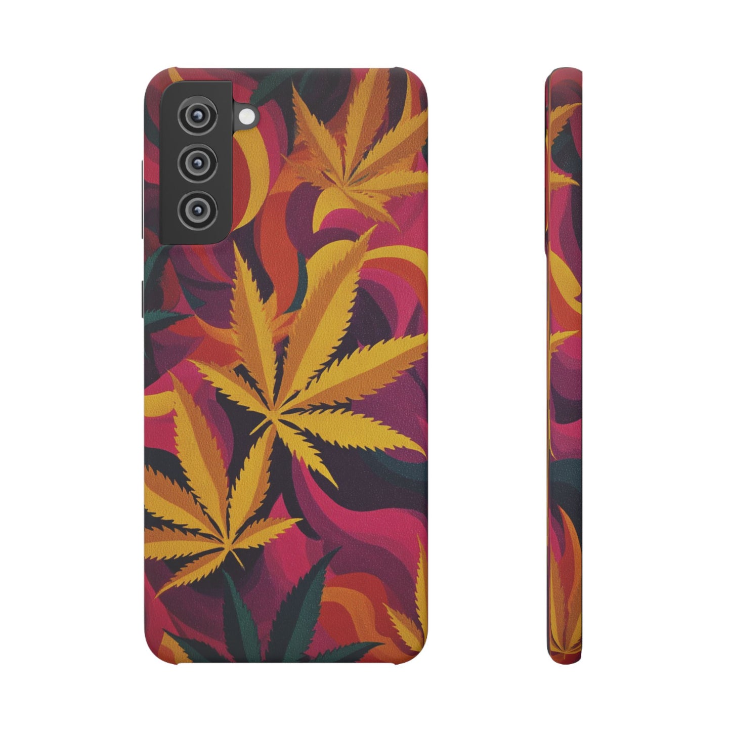 Autumn Vibe Cannabis Snap Case for IPhones and Samsungs Custom