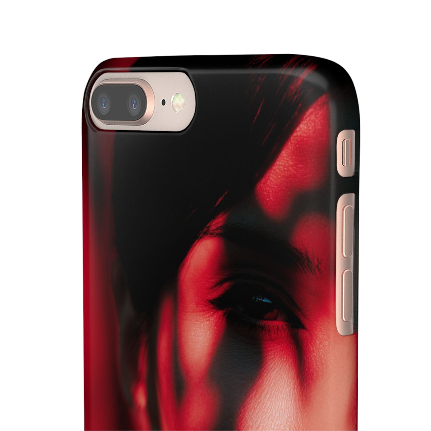 Stylish Snap Cases for Phone, Artistic Phone Cover, Unique Gifts, Red Aesthetic Case, Trendy Accessory, Vibrant Protection