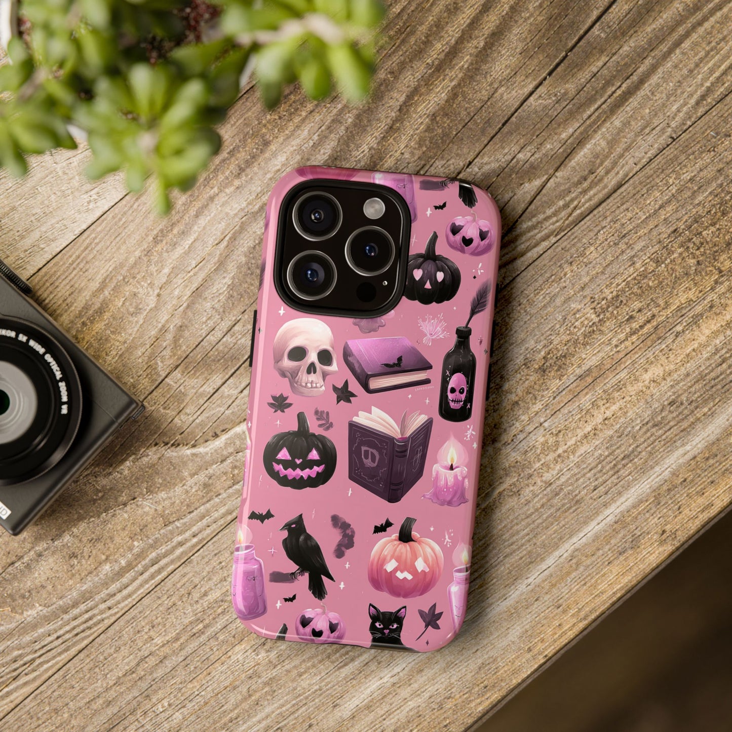 Spooky Phone Case - Halloween Design, Cute Costume Accessory, Fall Decor, Gift for Cat Lovers, Witchy Vibes, Trick or Treat