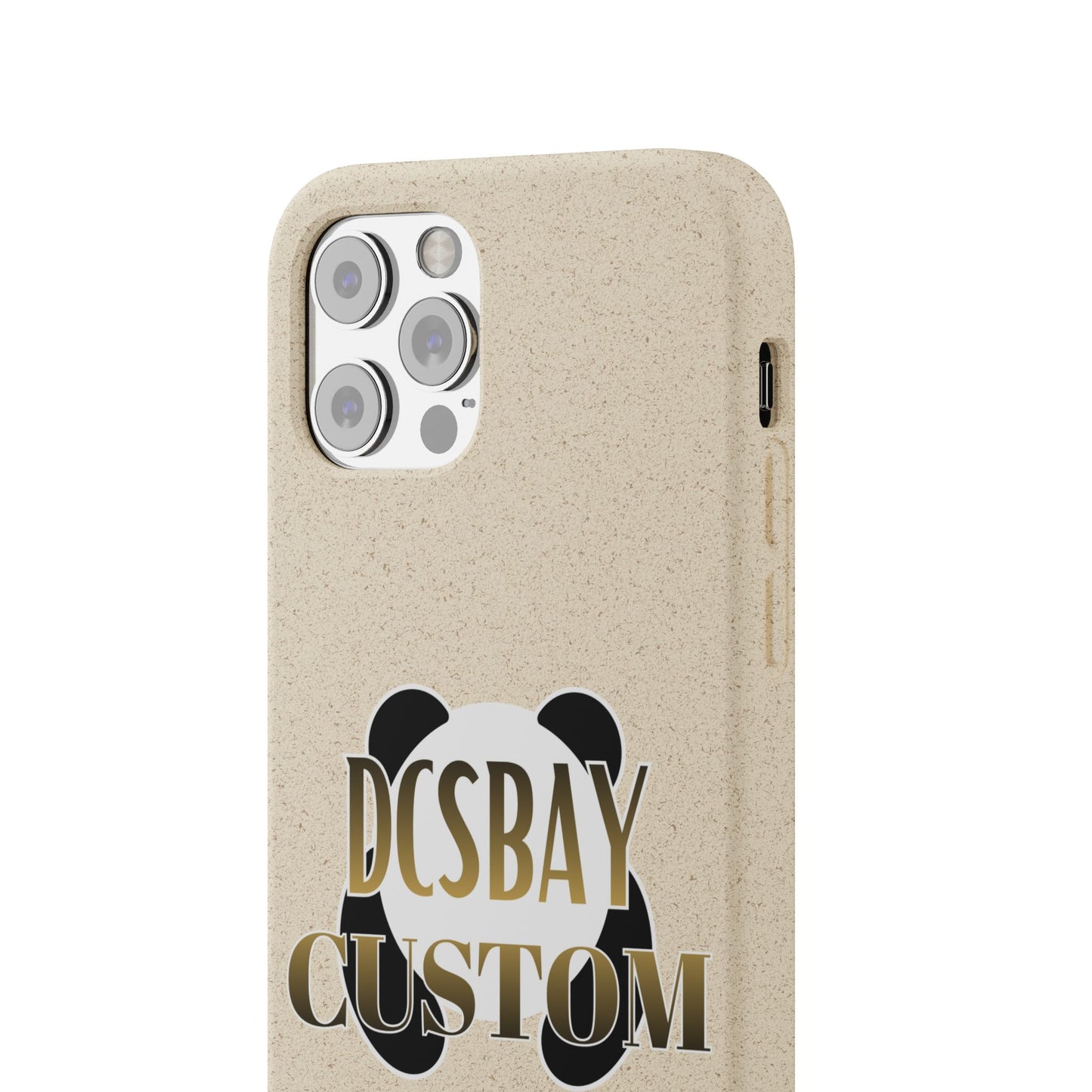 Biodegradable Panda Phone Case — Eco-Friendly Customizable iPhone Cover