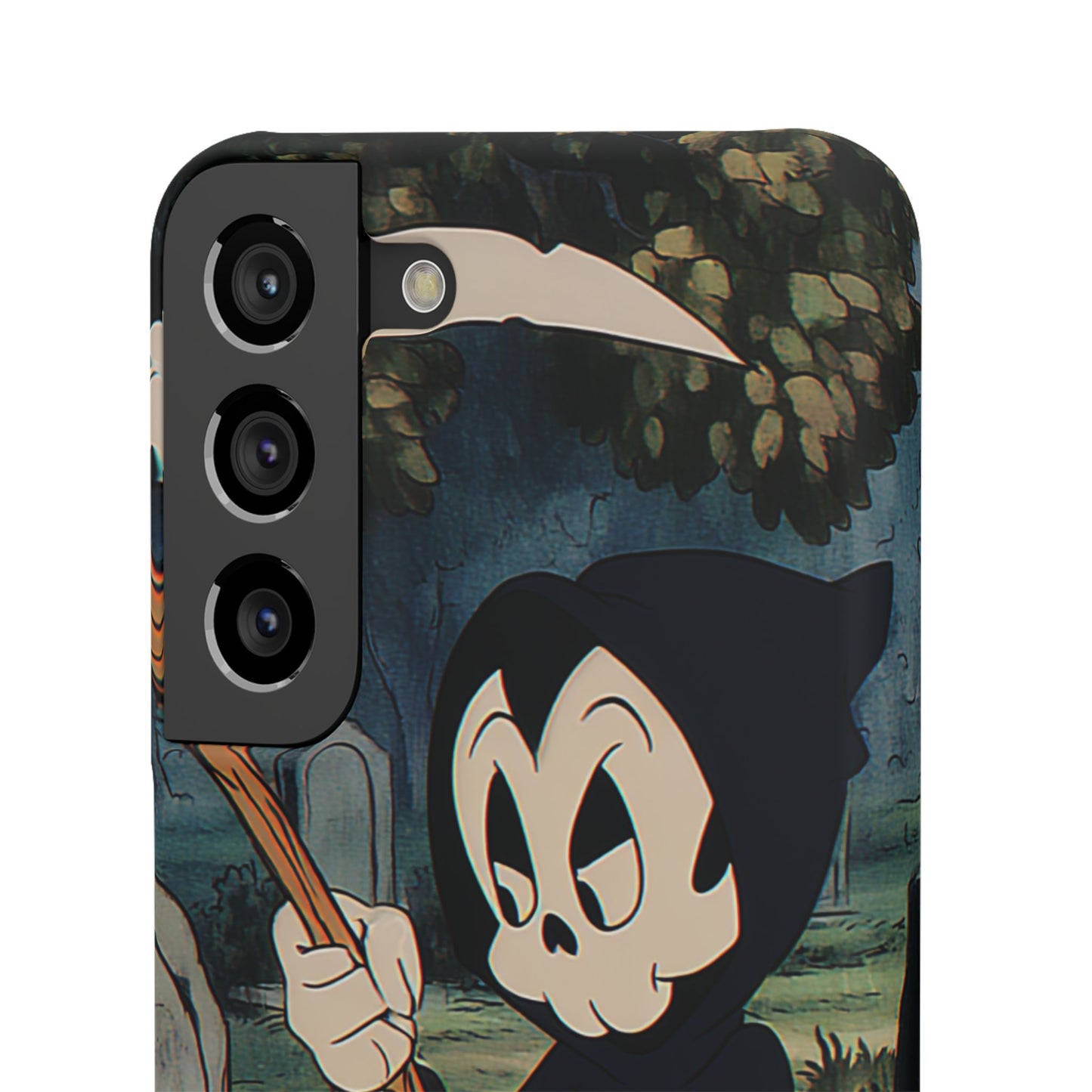Grim Reaper Snap Case, Halloween Phone Case, Cute Death Phone Cover, Spooky Accessories, Unique Phone Protector