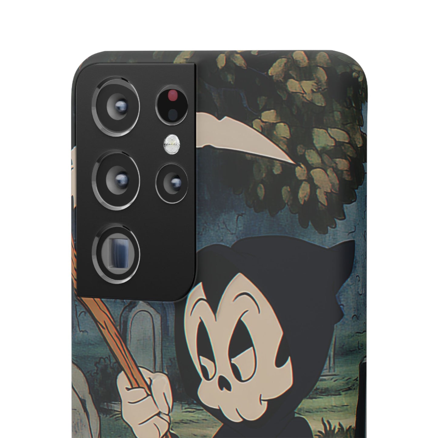 Grim Reaper Snap Case, Halloween Phone Case, Cute Death Phone Cover, Spooky Accessories, Unique Phone Protector