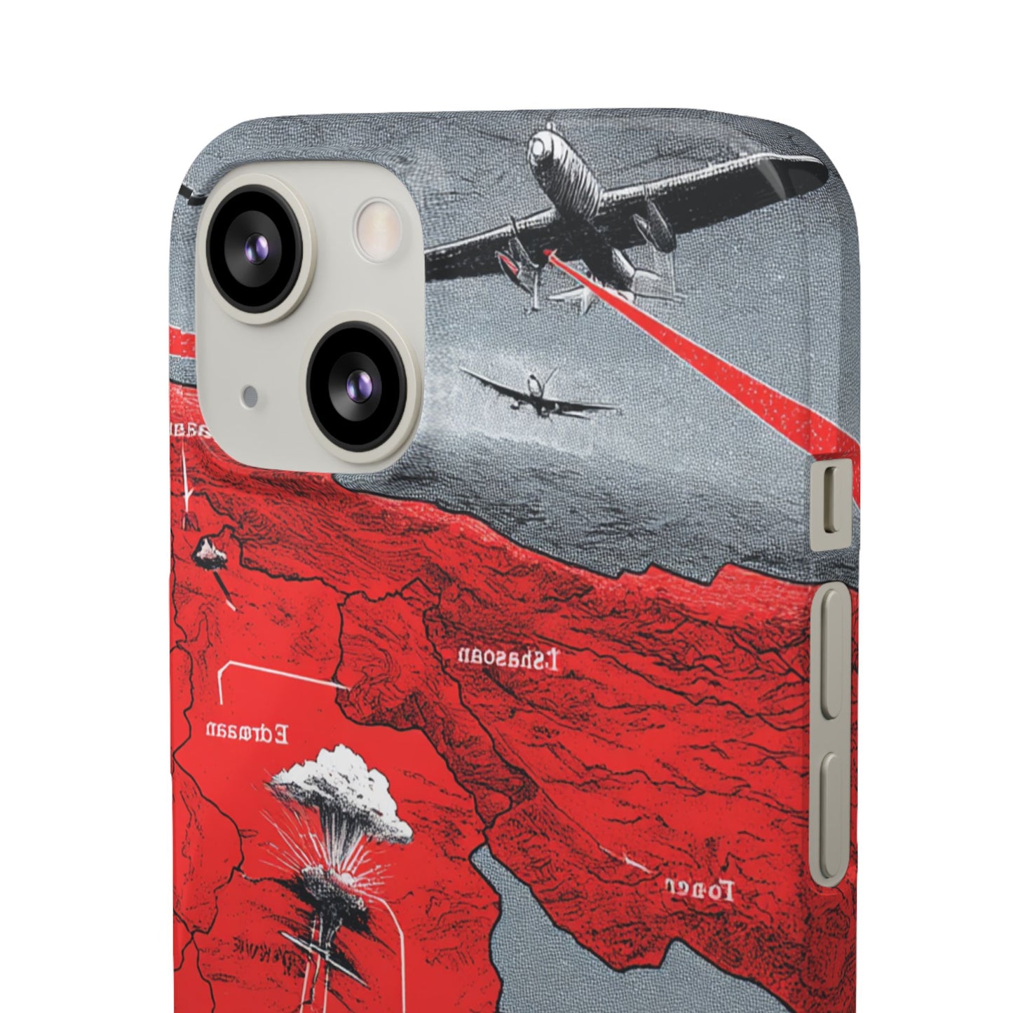 Bold Graphic Snap Case with Dramatic Design, Unique Phone Cover, Artistic Protection for iPhone, Trendy Gadget Gift, Edgy Tech Accessory