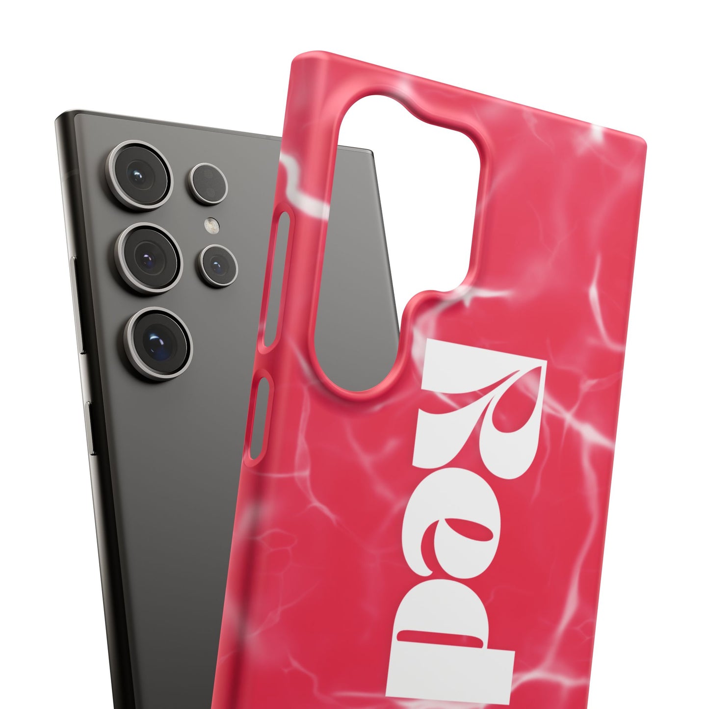Vibrant Red Snap Case for iPhone, Trendy Phone Cover, Gift for Her, Summer Accessory, Stylish Tech Protection