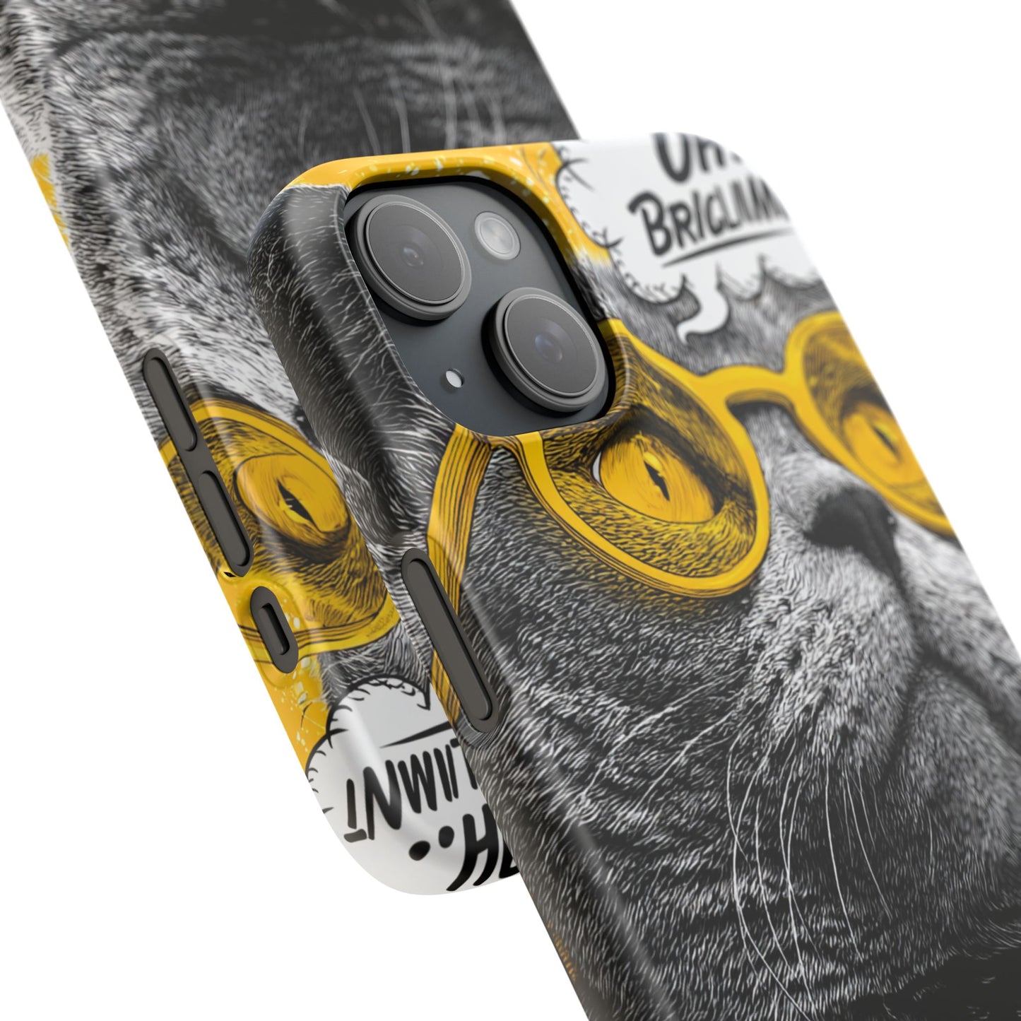 Playful Cat Snap Case - Quirky Phone Cover for Cat Lovers, Gift for Pet Enthusiasts, Funny Accessory for Any Occasion