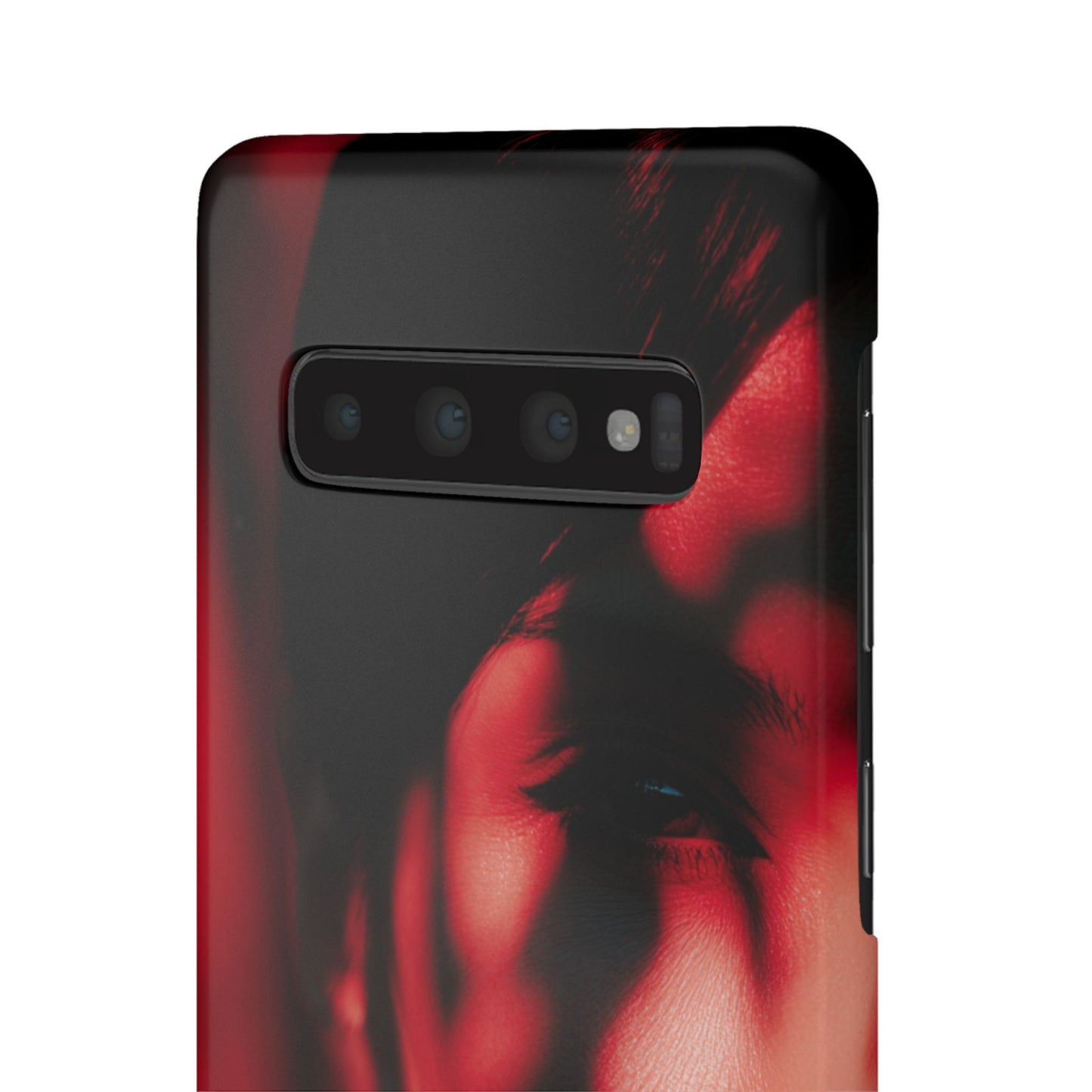 Stylish Snap Cases for Phone, Artistic Phone Cover, Unique Gifts, Red Aesthetic Case, Trendy Accessory, Vibrant Protection
