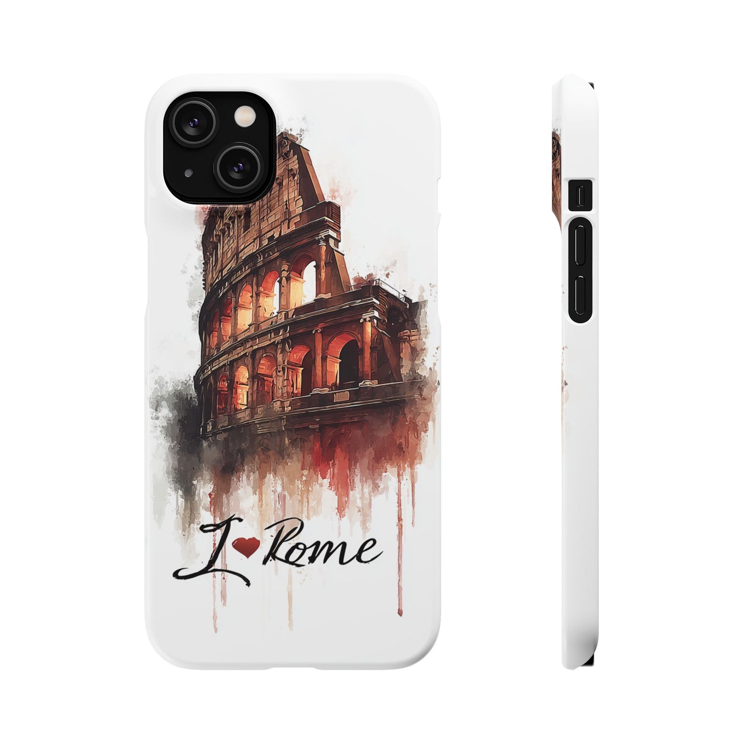 I Love Rome Snap Cases, Urban Phone Covers, Travel Accessories, Gift for Travelers, City Love Merch