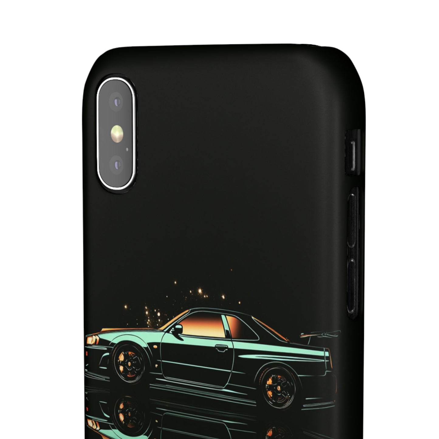 Green Skyleine R34 GTR Art Snap Case and Protective Phone Cover For iPhone and Samsung
