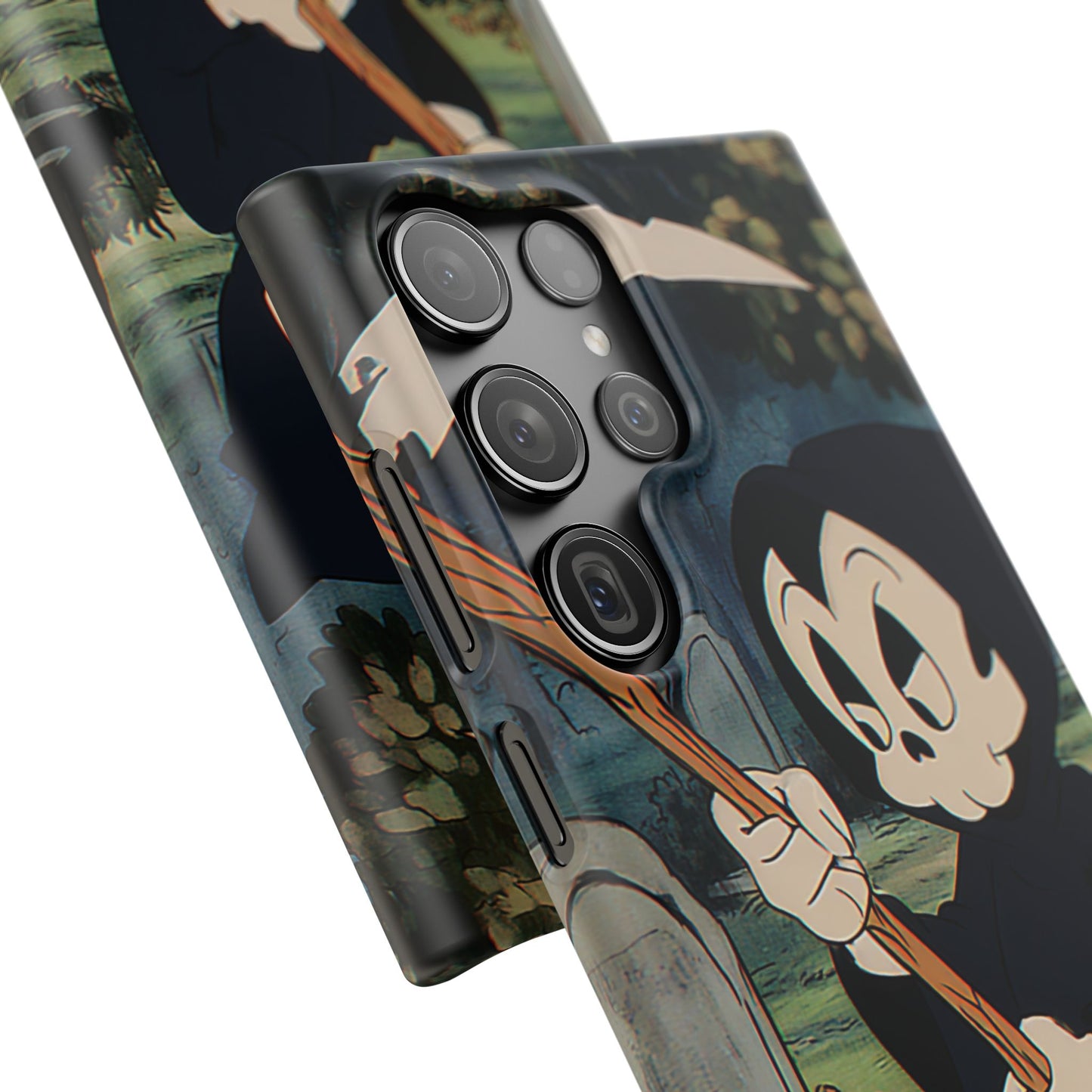 Grim Reaper Snap Case, Halloween Phone Case, Cute Death Phone Cover, Spooky Accessories, Unique Phone Protector