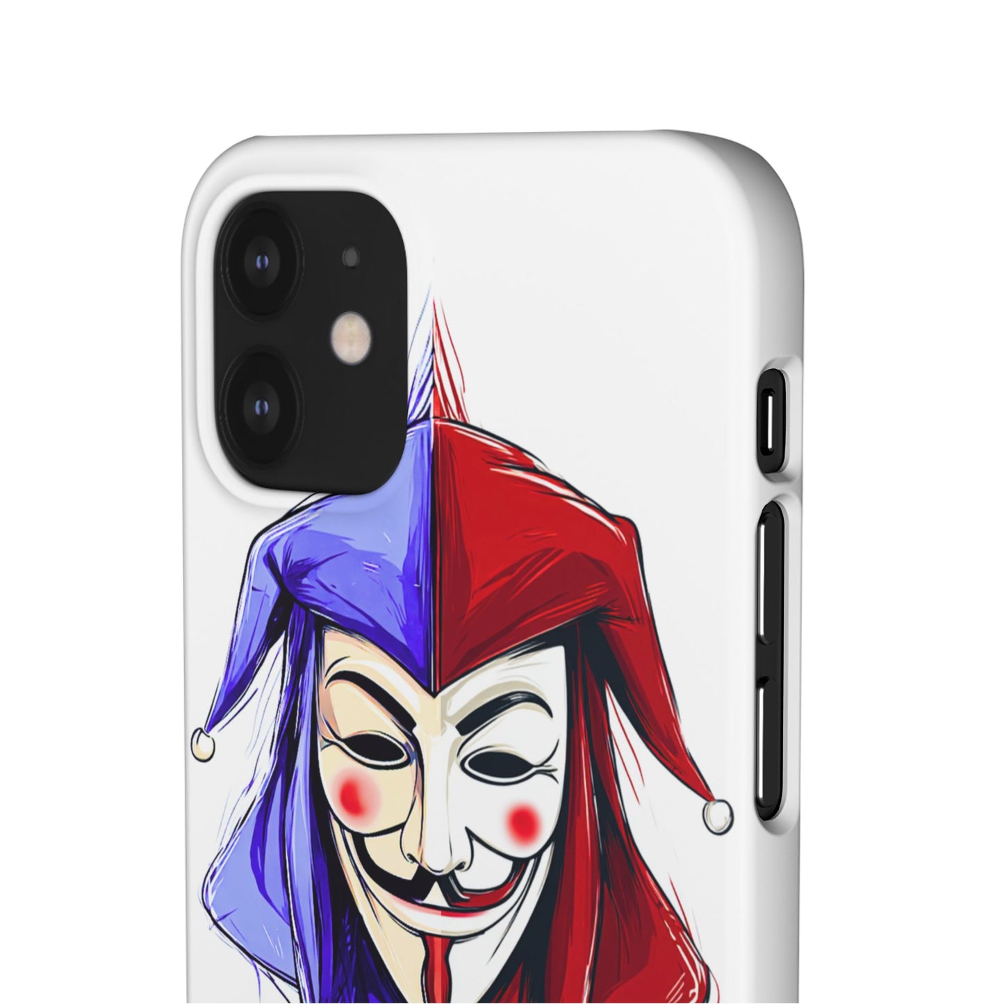 Joker & Anonimous Reunited Guy Fawkes Art Snap Case and Protective Phone Cover For iPhone and Samsung