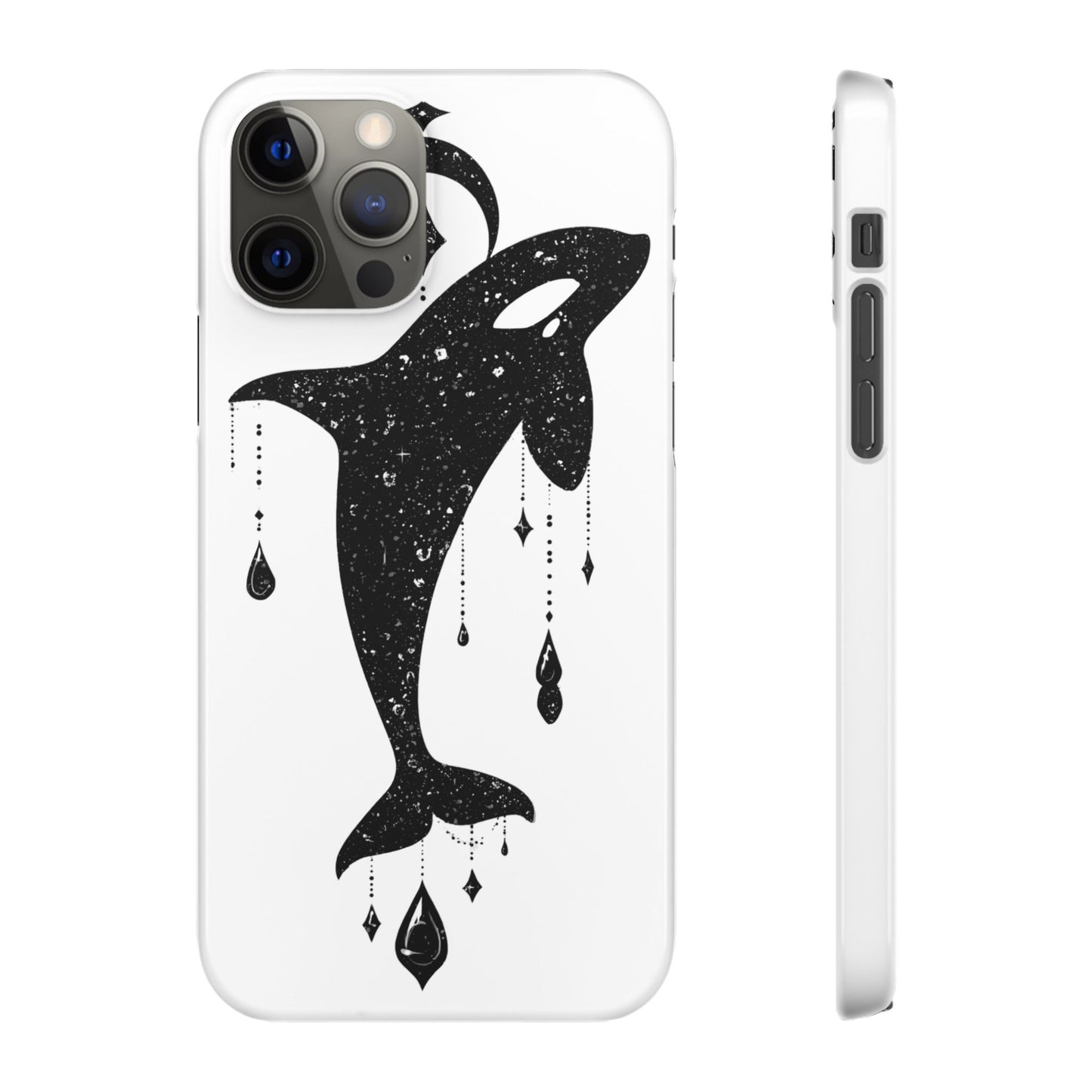 Celestial Orca Snap Case | Phone Cover, Whale Lover Gift, Cosmic Decor, Unique Art, Ocean Vibe