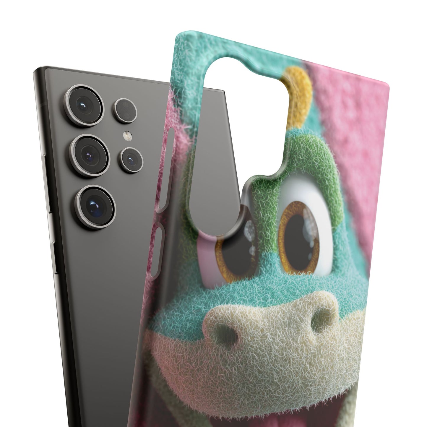 Fun Dino Snap Case for Kids | Cute Phone Cover | Colorful Mobile Accessory | Birthday Gift | Child's Tech Style
