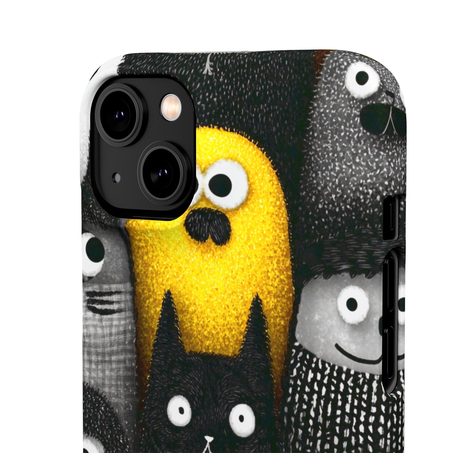 Colorful Character Snap Cases, Cute Phone Cover, Unique Gift for Kids, Fun Accessory, Perfect for Birthdays, Holidays