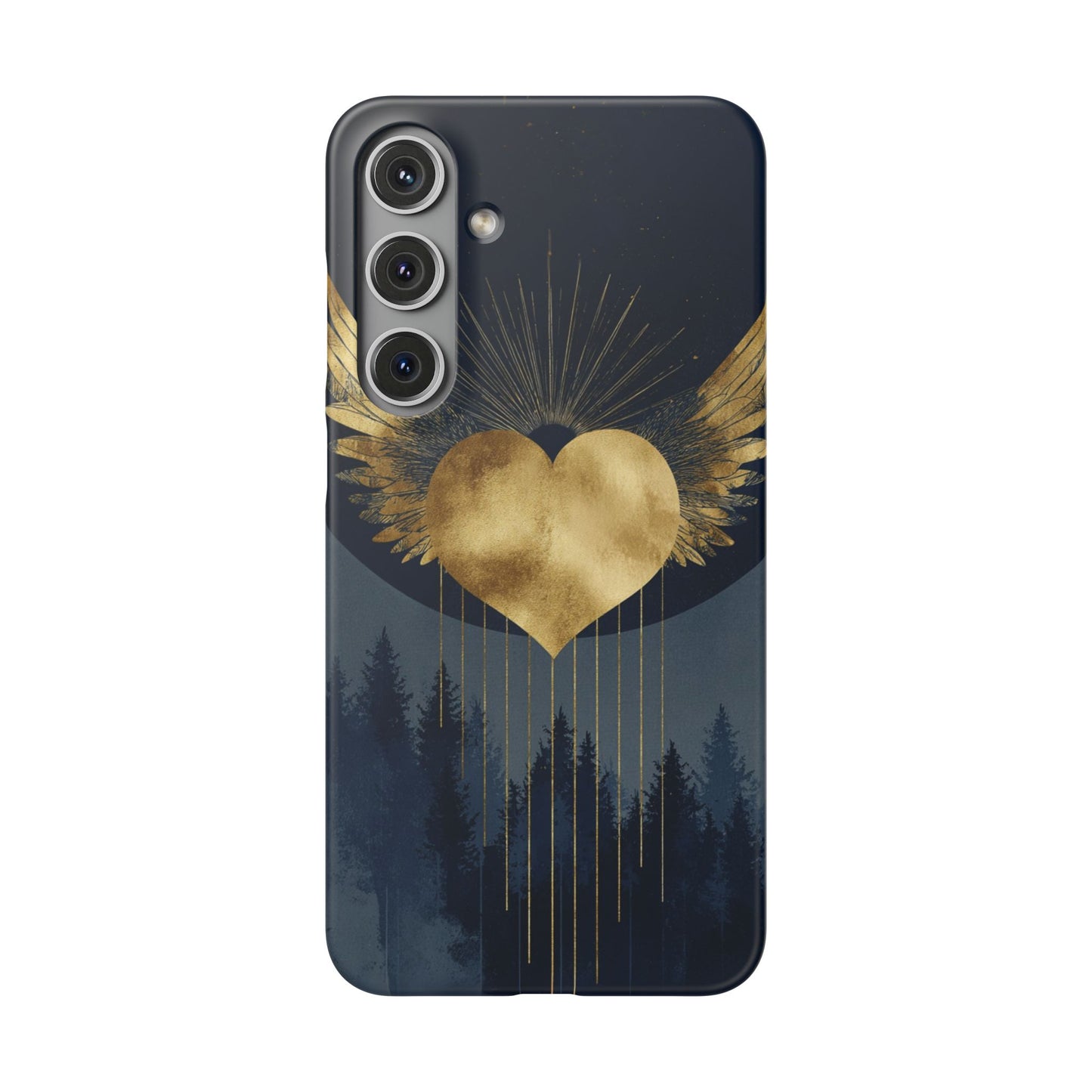 Heart Wing Snap Case, Elegant Phone Cover, Unique Gift, Artistic Accessory, Protective Case for Love and Romance