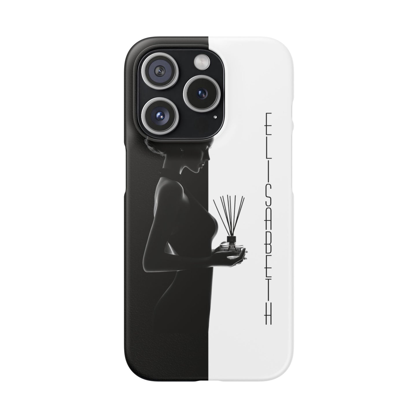 Custom Black and White Snap Case for Women Phone Cover for iPhone and Samsung