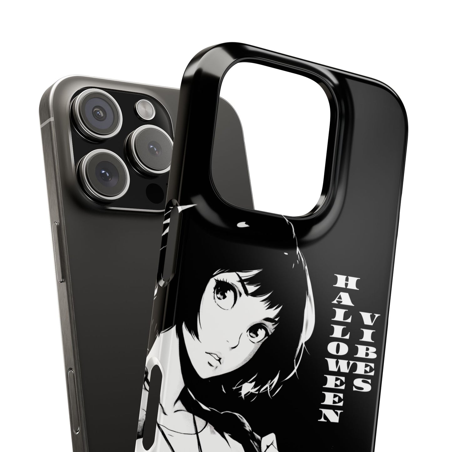 Halloween Vibes Snap Case Black and White Protective Phone Cover for iPhone and Samsung