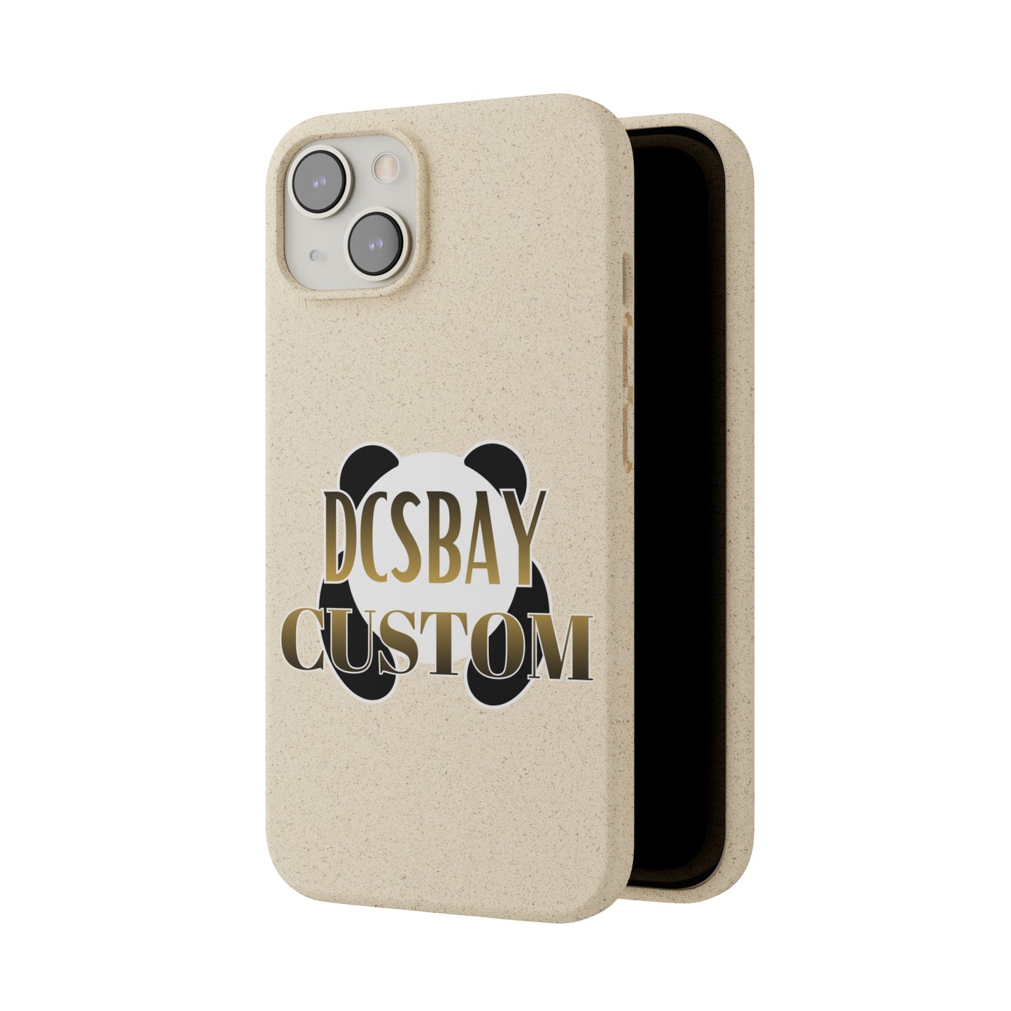 Biodegradable Panda Phone Case — Eco-Friendly Customizable iPhone Cover