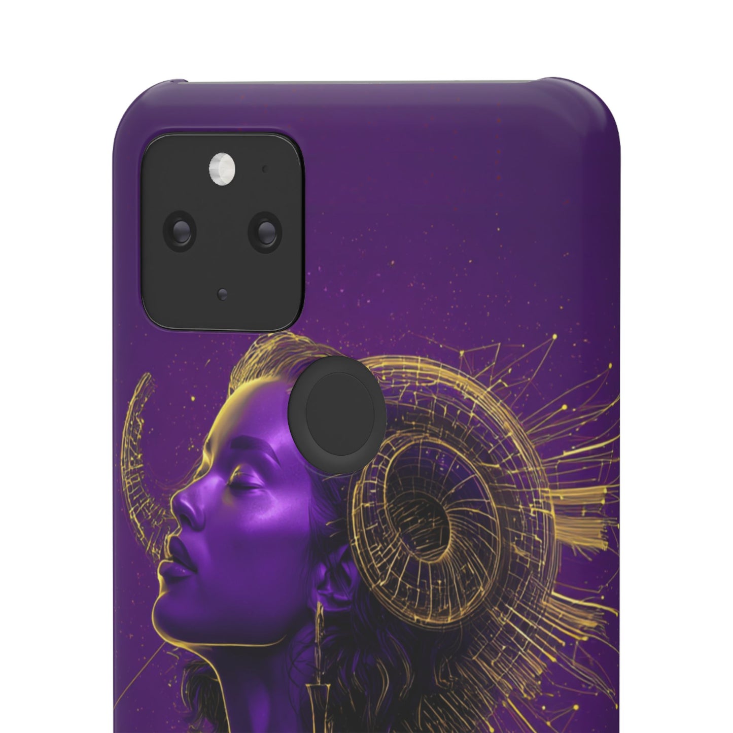 Purple Gold Celestial Virgo Snap Case and Protective Cover for Samsung and iPhone
