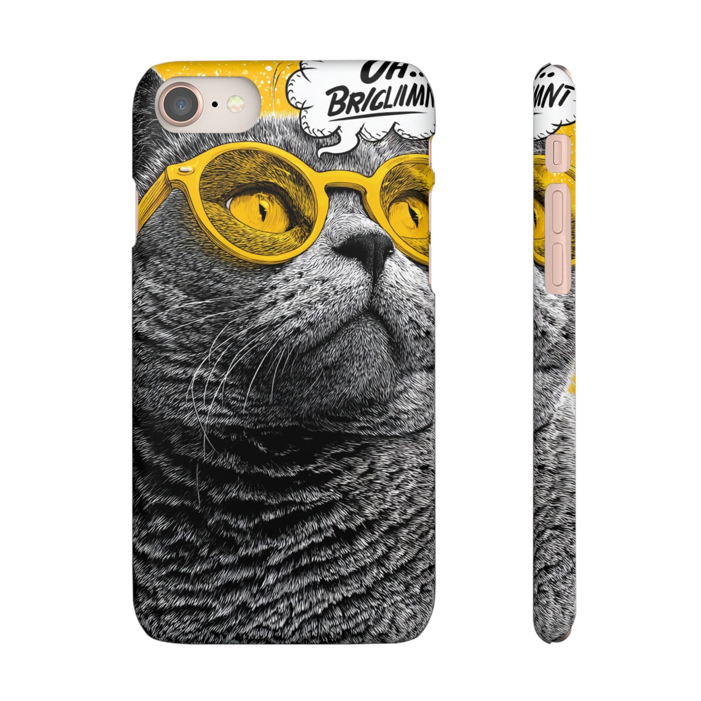Playful Cat Snap Case - Quirky Phone Cover for Cat Lovers, Gift for Pet Enthusiasts, Funny Accessory for Any Occasion