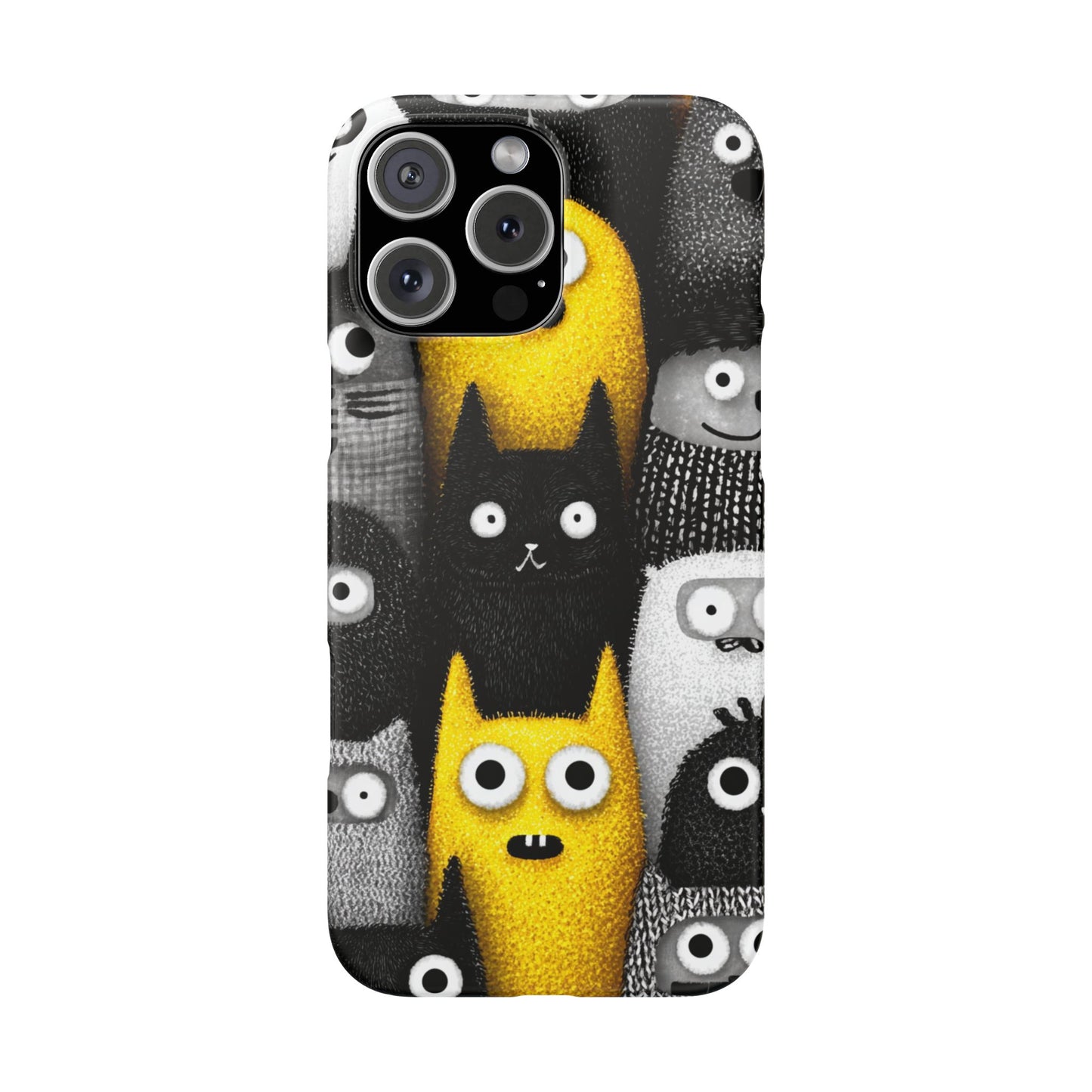 Colorful Character Snap Cases, Cute Phone Cover, Unique Gift for Kids, Fun Accessory, Perfect for Birthdays, Holidays