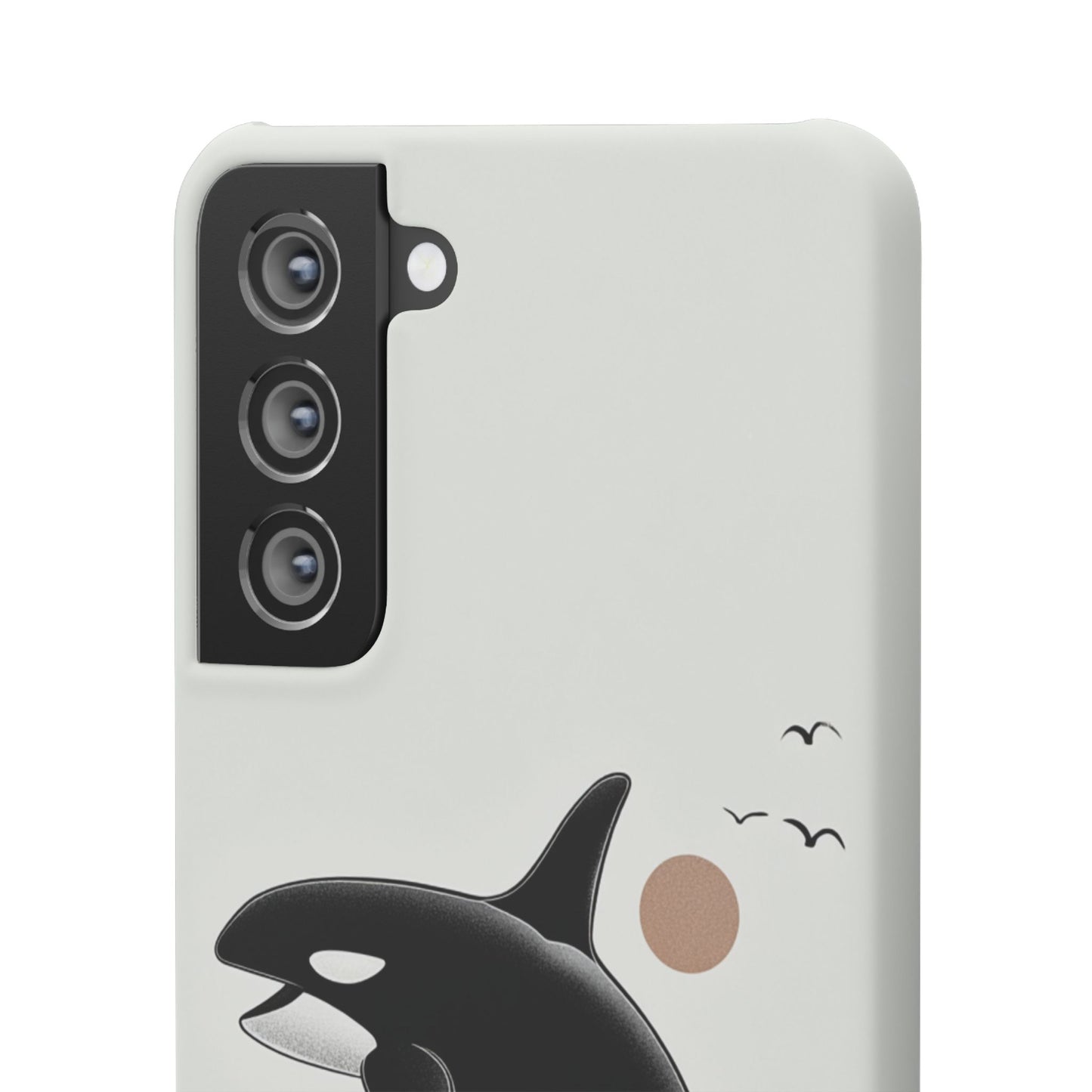 Whale Splash Phone Case | Ocean Lover Gift, Marine Art, Snap Cases, Cute Whale Design, Custom Phone Accessories