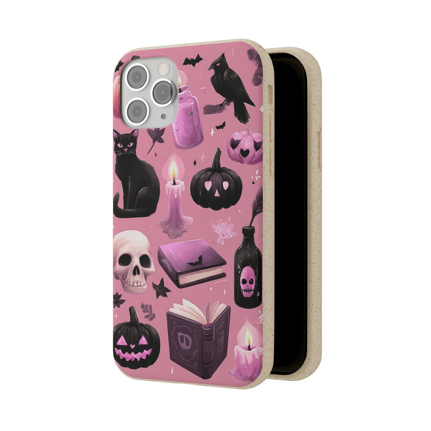 Halloween-Inspired Biodegradable Phone Case, Eco-Friendly Cell Phone Cover, Cute Goth Aesthetic Gift, Sustainable Halloween Decor, [...]