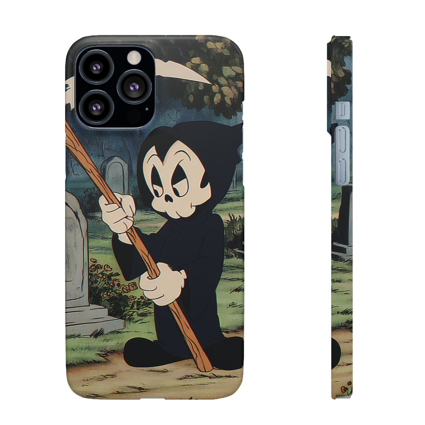 Grim Reaper Snap Case, Halloween Phone Case, Cute Death Phone Cover, Spooky Accessories, Unique Phone Protector