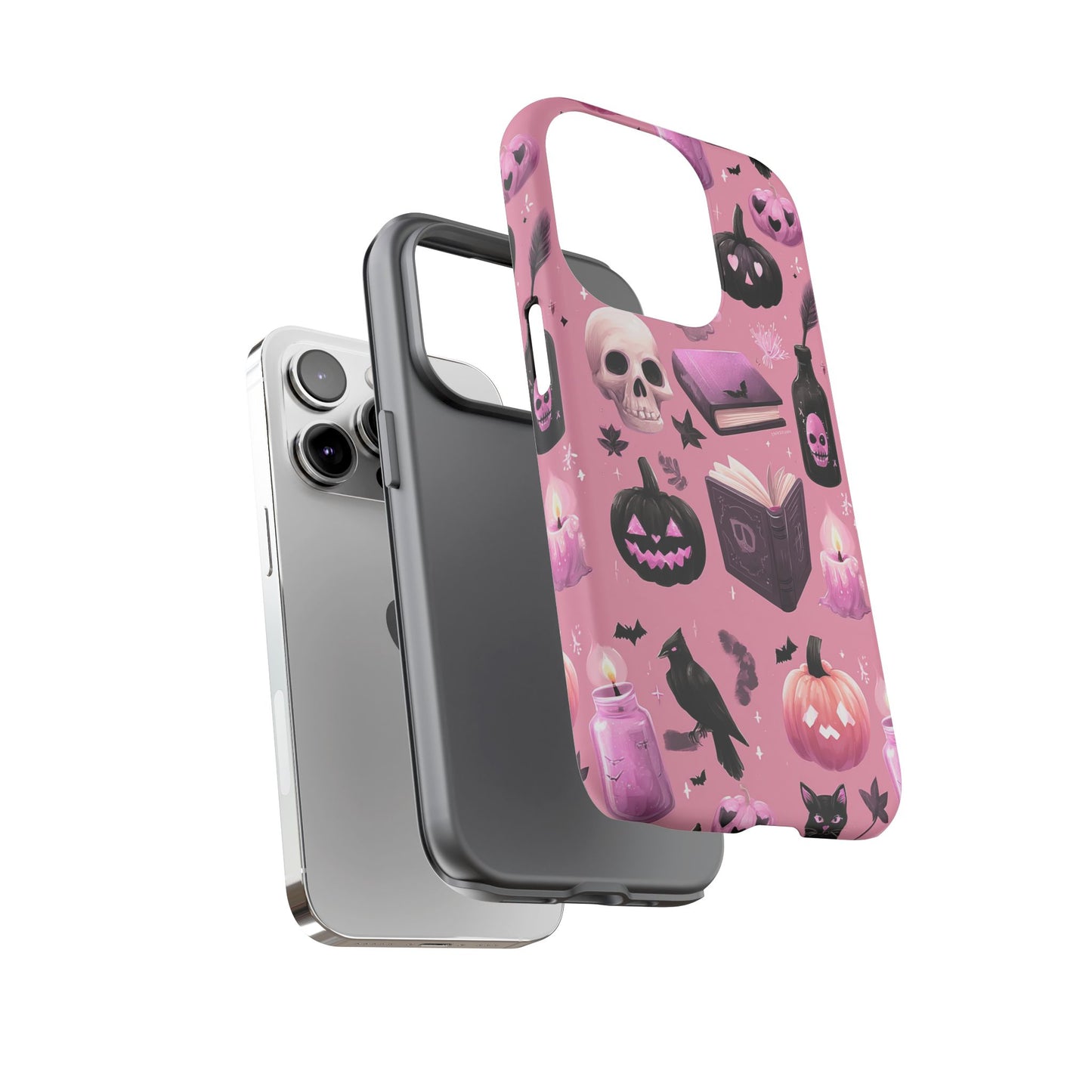Spooky Phone Case - Halloween Design, Cute Costume Accessory, Fall Decor, Gift for Cat Lovers, Witchy Vibes, Trick or Treat