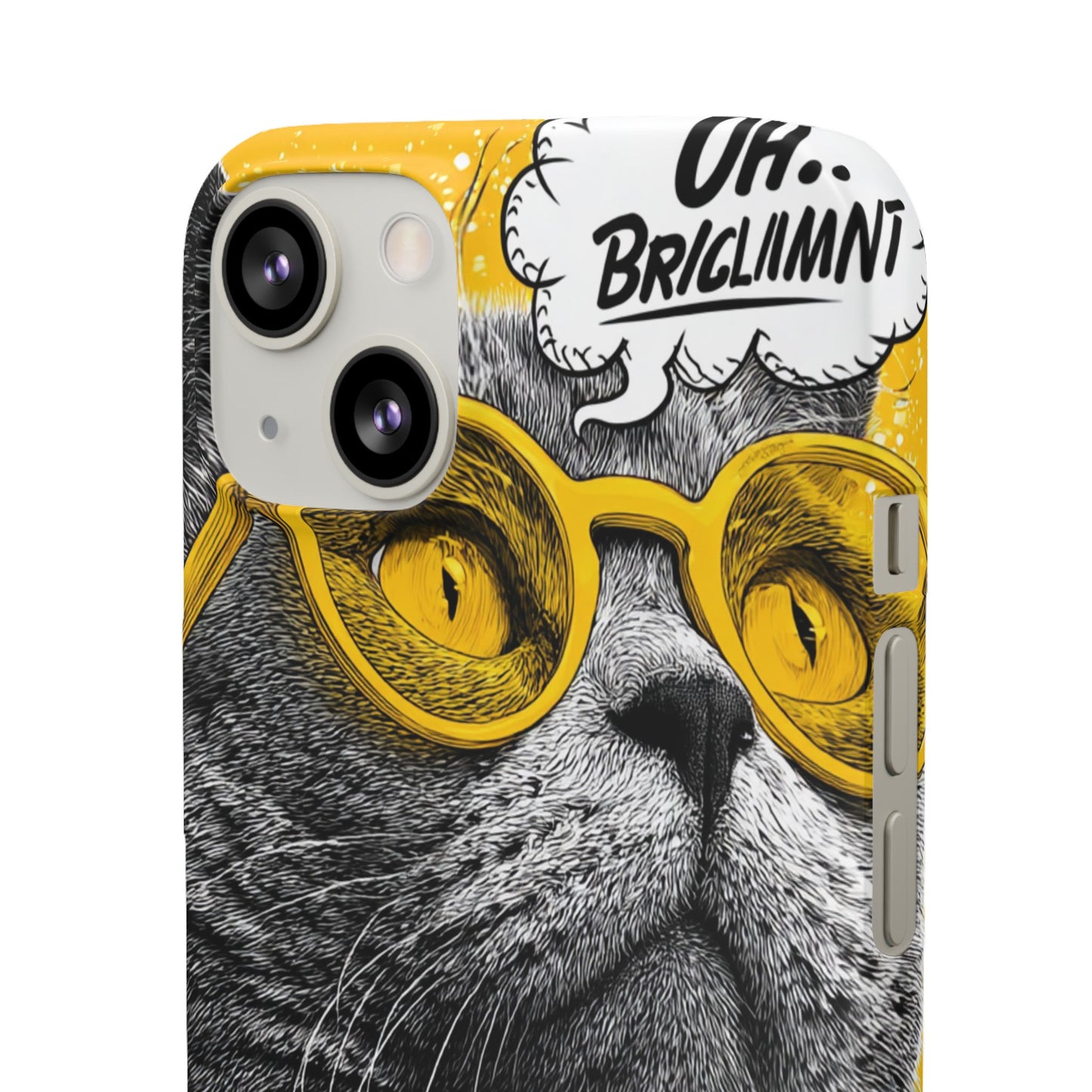 Playful Cat Snap Case - Quirky Phone Cover for Cat Lovers, Gift for Pet Enthusiasts, Funny Accessory for Any Occasion