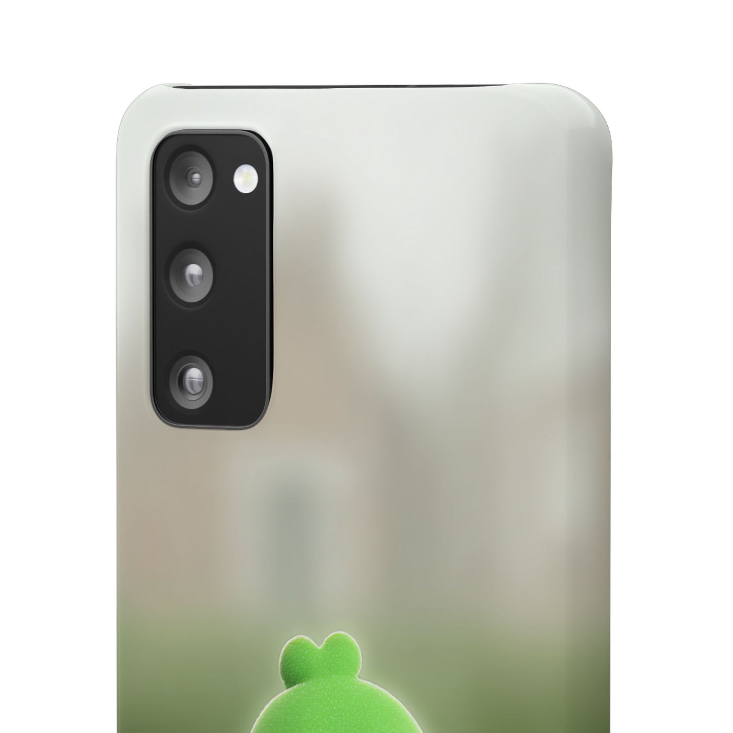 Cute Green Creature Phone Case, Snap Cases, Green Monster Phone Cover, Fun Phone Accessory, Playful Gift for Kids