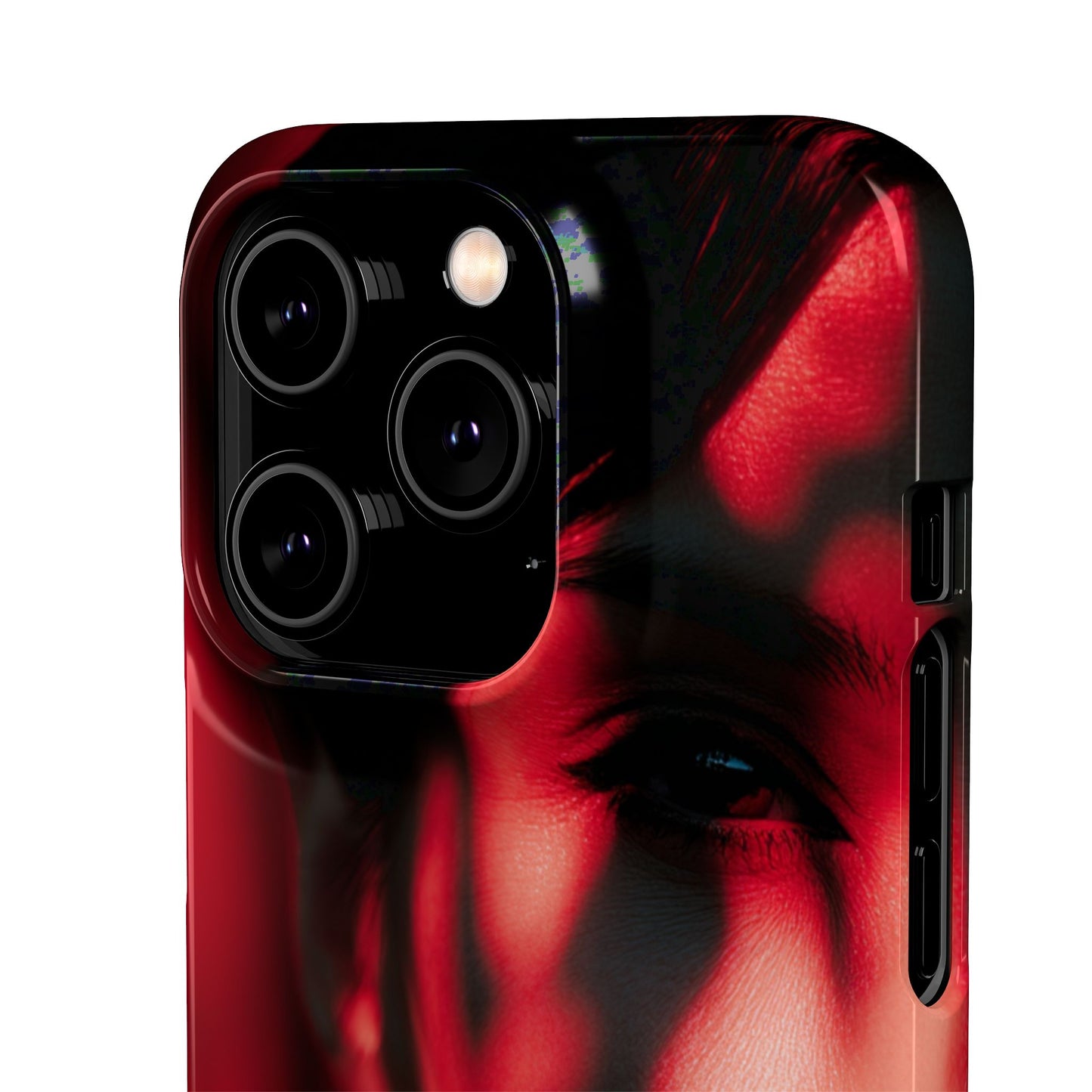 Stylish Snap Cases for Phone, Artistic Phone Cover, Unique Gifts, Red Aesthetic Case, Trendy Accessory, Vibrant Protection