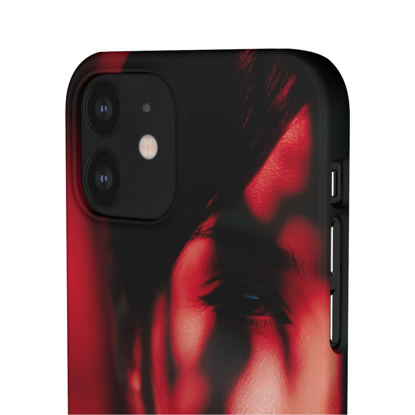 Stylish Snap Cases for Phone, Artistic Phone Cover, Unique Gifts, Red Aesthetic Case, Trendy Accessory, Vibrant Protection