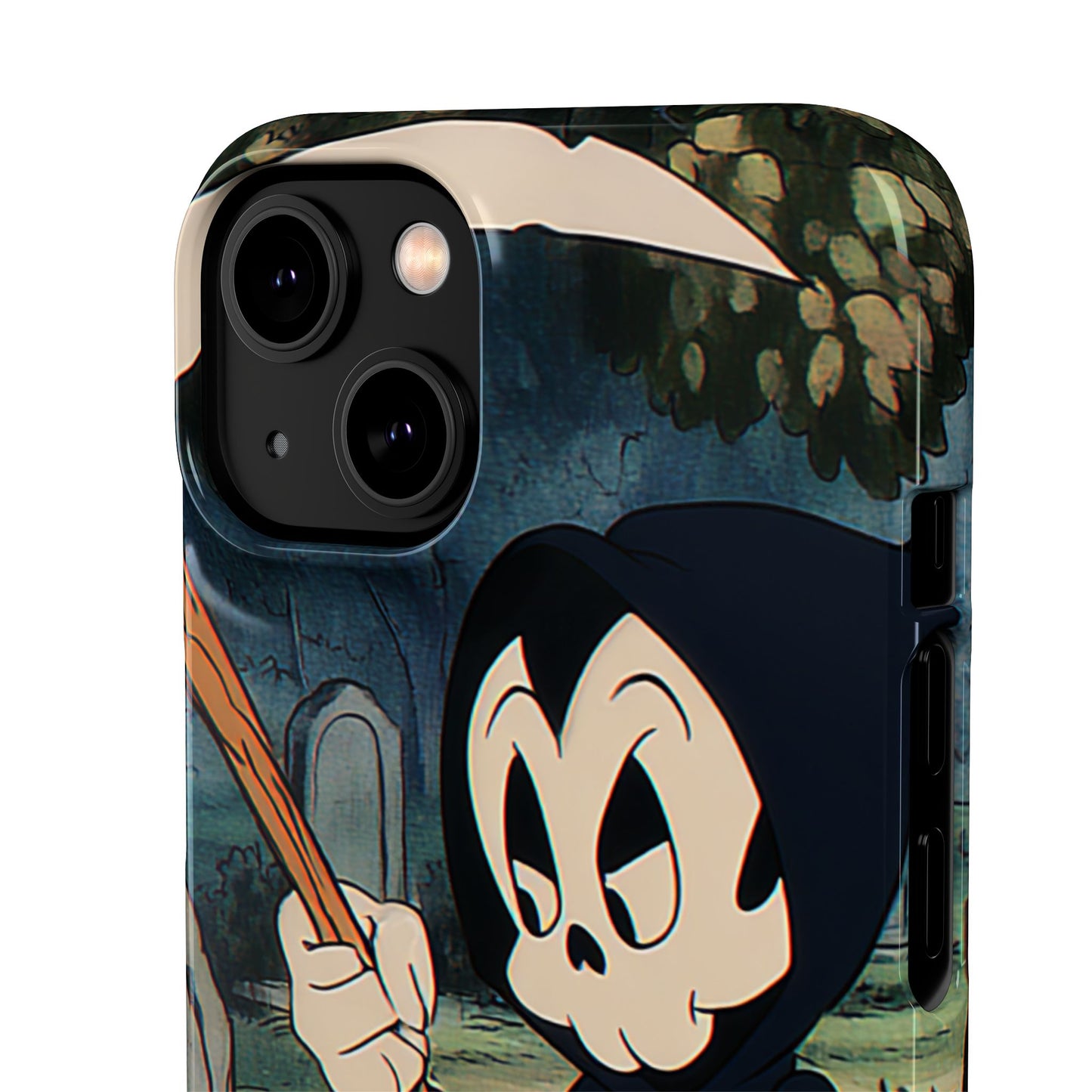 Grim Reaper Snap Case, Halloween Phone Case, Cute Death Phone Cover, Spooky Accessories, Unique Phone Protector