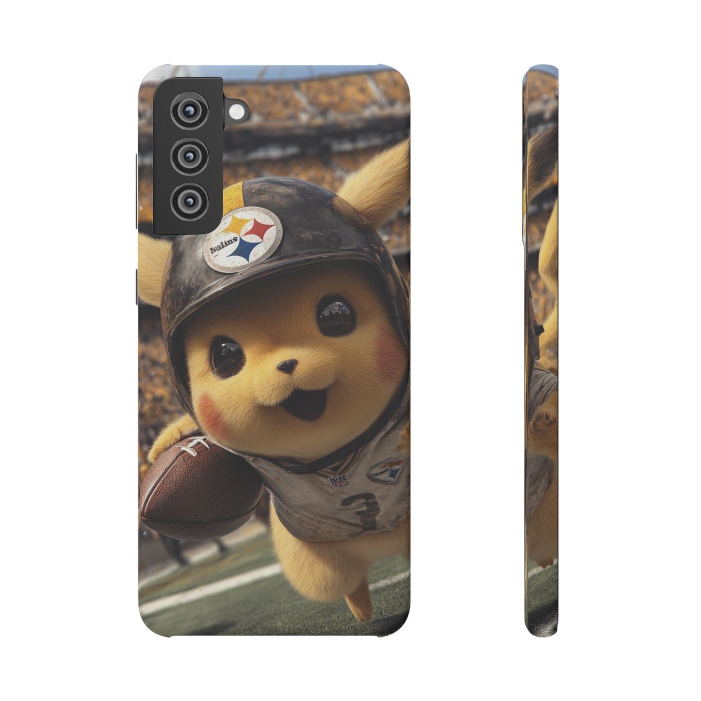 Fun Character Sports Snap Case, Phone Case, Fun Tech Accessory, Cute Gift for Gamers, Football Lovers, Kids.