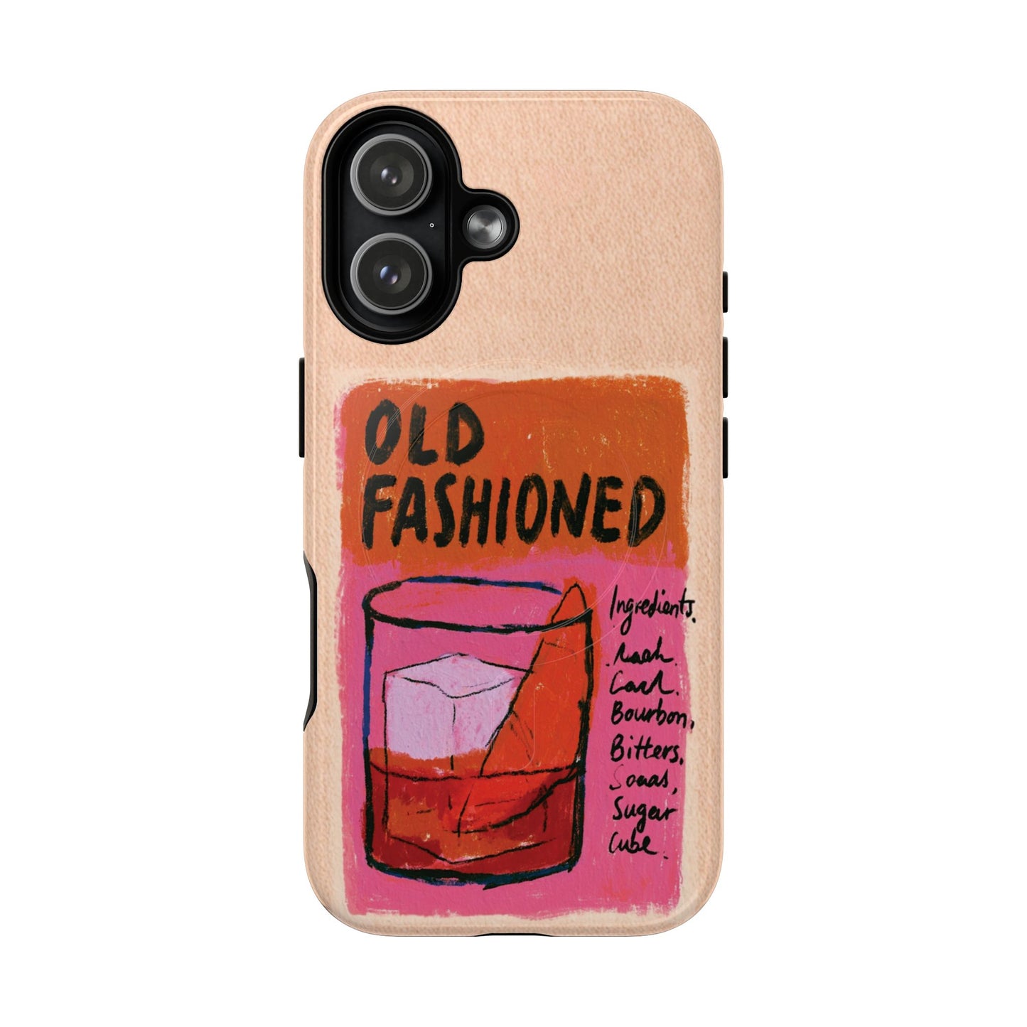 Old Fashioned Phone Case — Retro Cocktail iPhone Magnetic Case