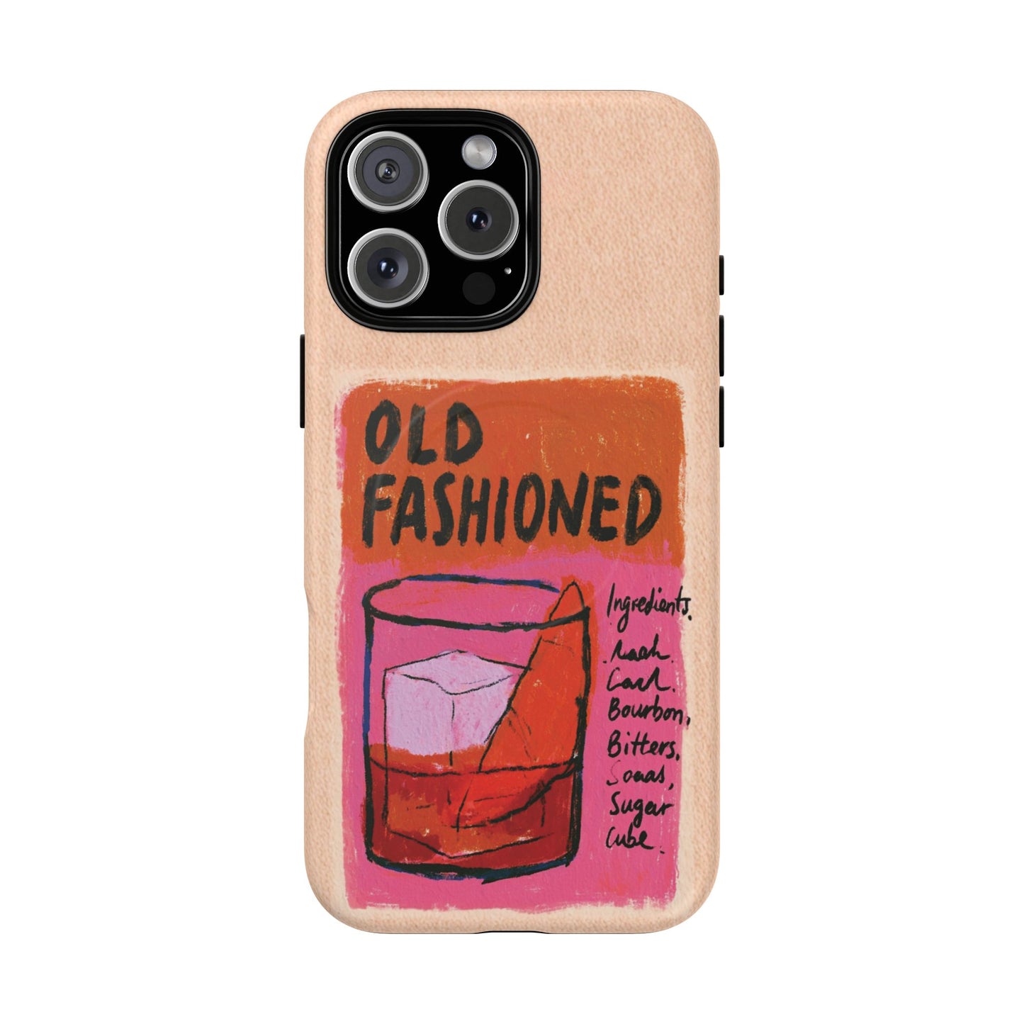 Old Fashioned Phone Case — Retro Cocktail iPhone Magnetic Case