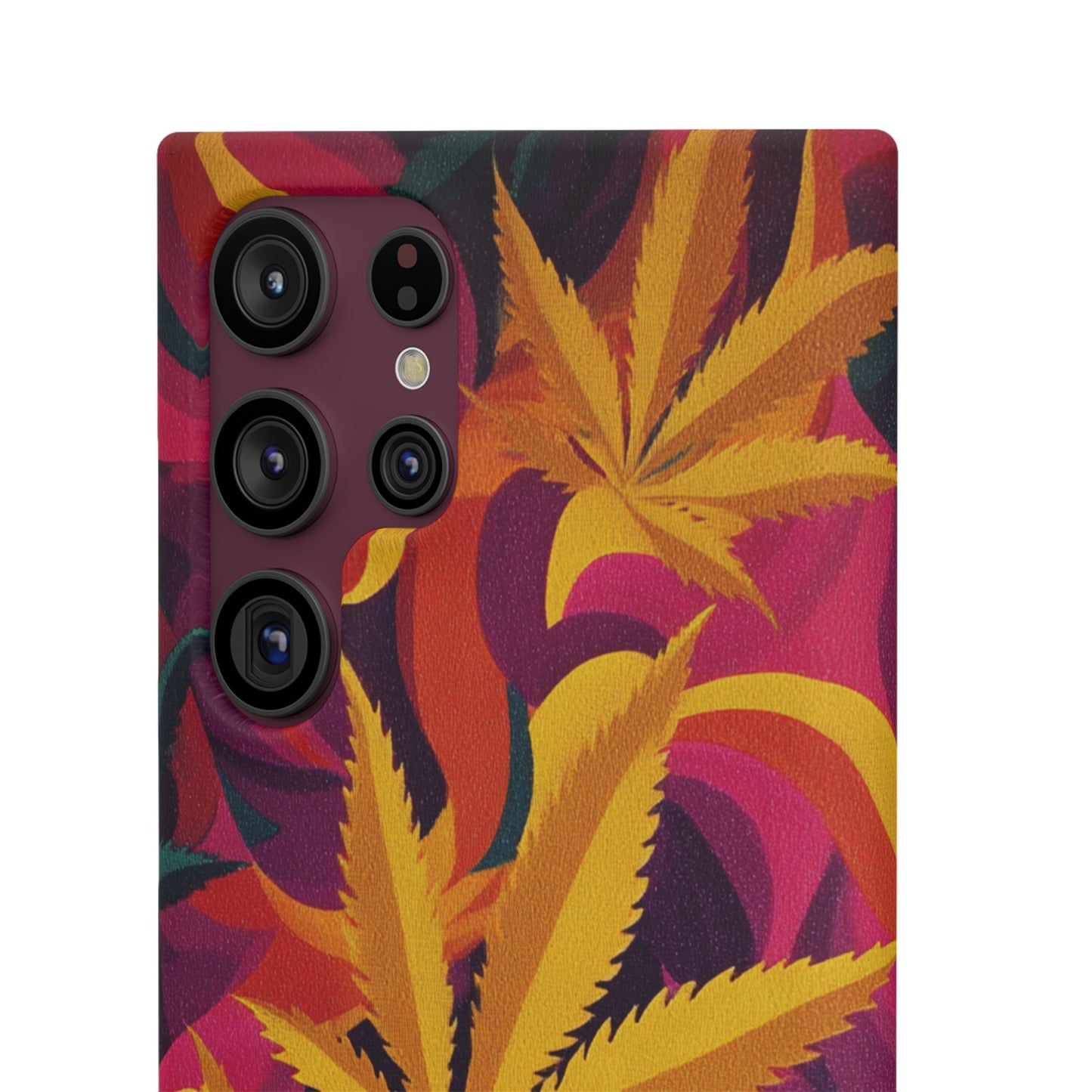 Autumn Vibe Cannabis Snap Case for IPhones and Samsungs Custom