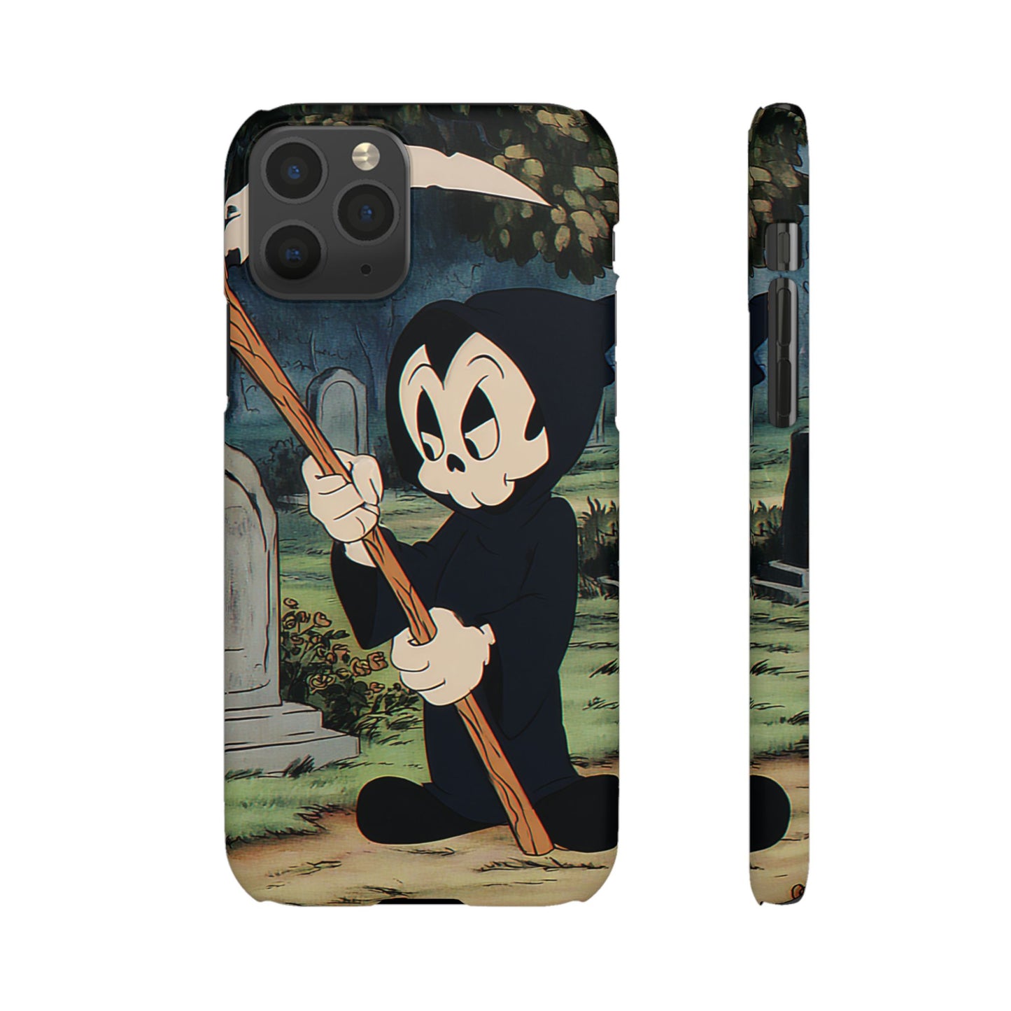 Grim Reaper Snap Case, Halloween Phone Case, Cute Death Phone Cover, Spooky Accessories, Unique Phone Protector
