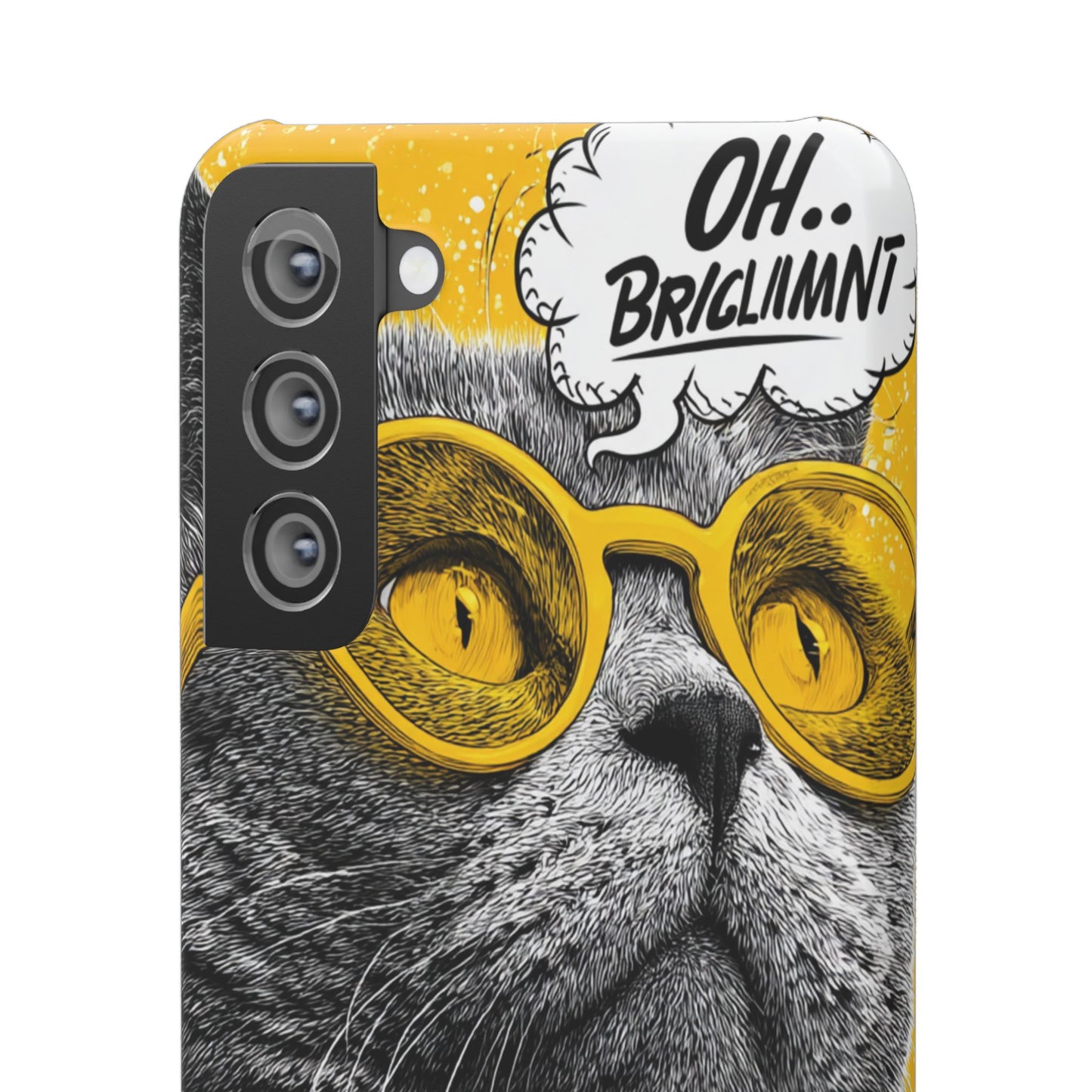 Playful Cat Snap Case - Quirky Phone Cover for Cat Lovers, Gift for Pet Enthusiasts, Funny Accessory for Any Occasion