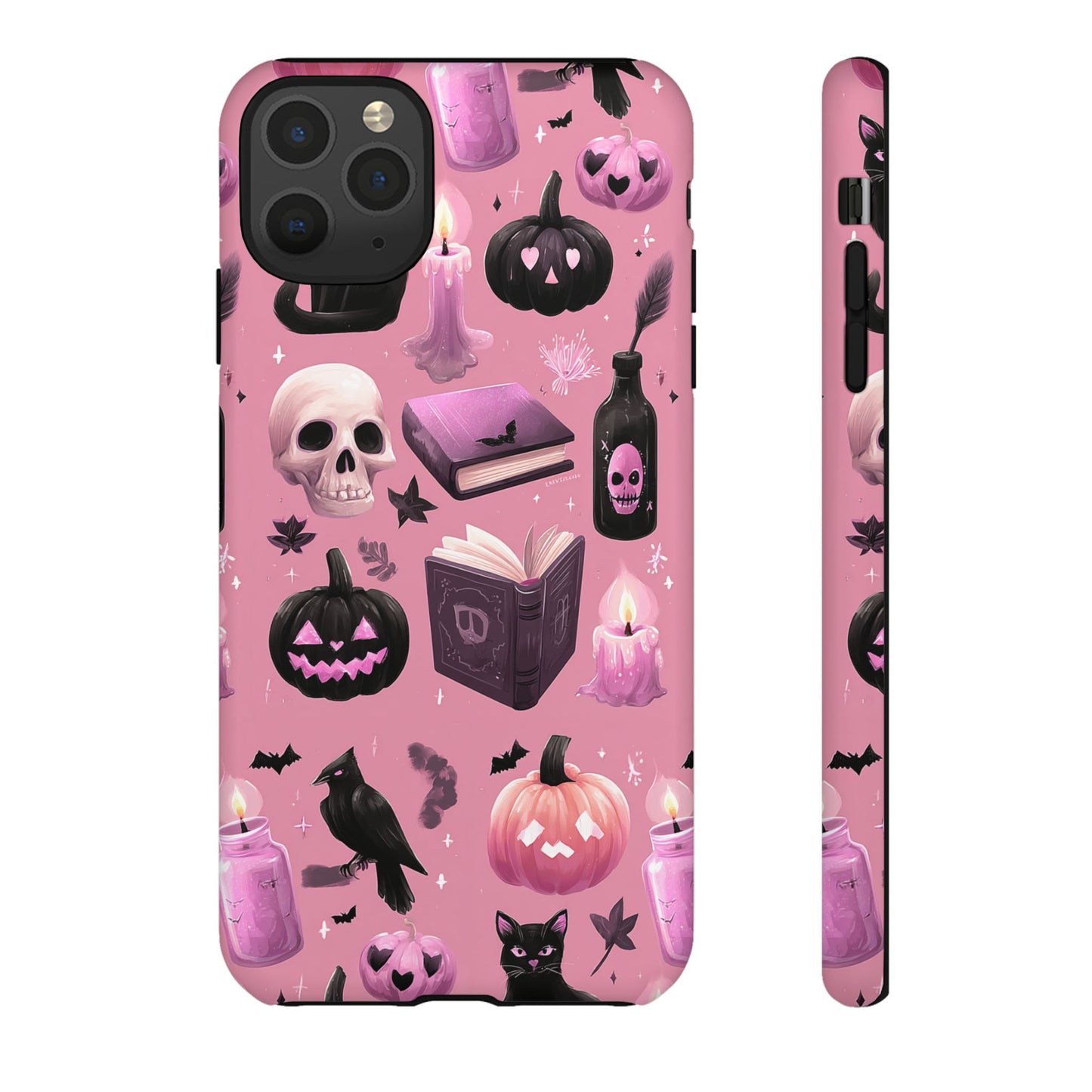 Spooky Phone Case - Halloween Design, Cute Costume Accessory, Fall Decor, Gift for Cat Lovers, Witchy Vibes, Trick or Treat