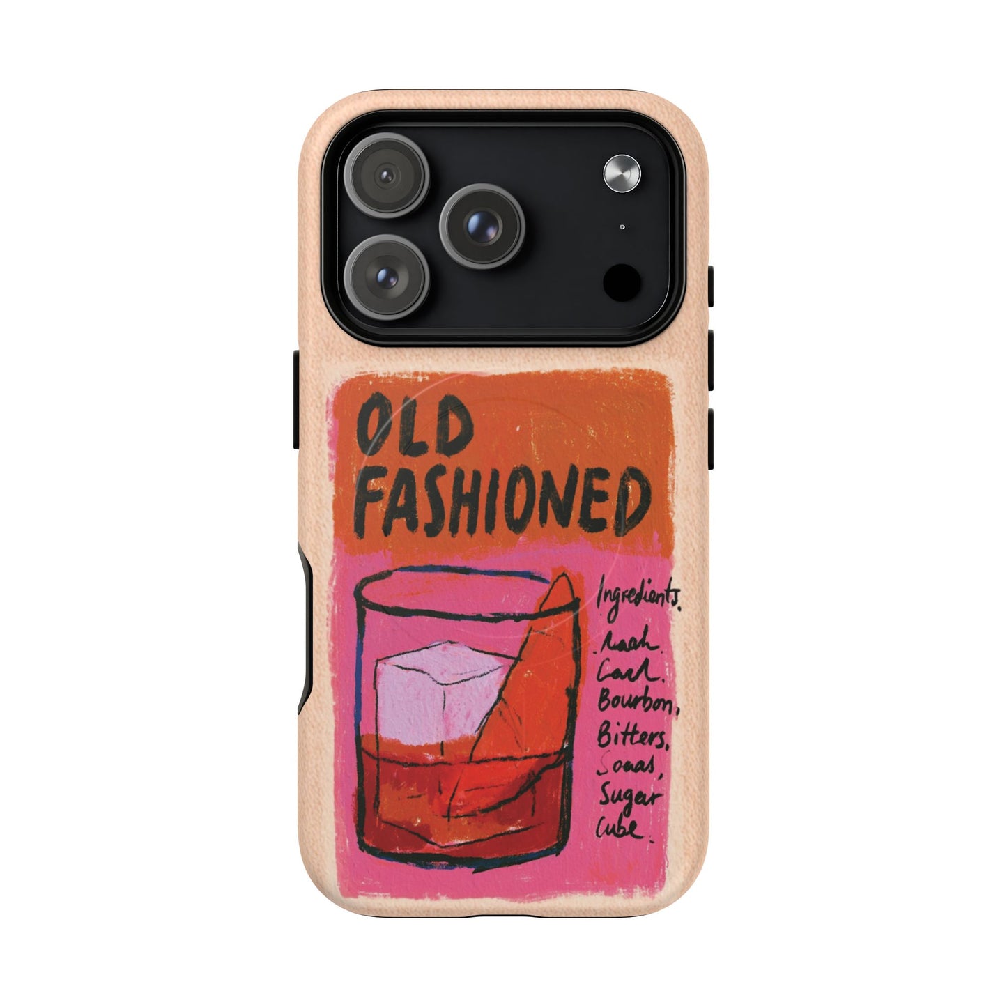 Old Fashioned Phone Case — Retro Cocktail iPhone Magnetic Case