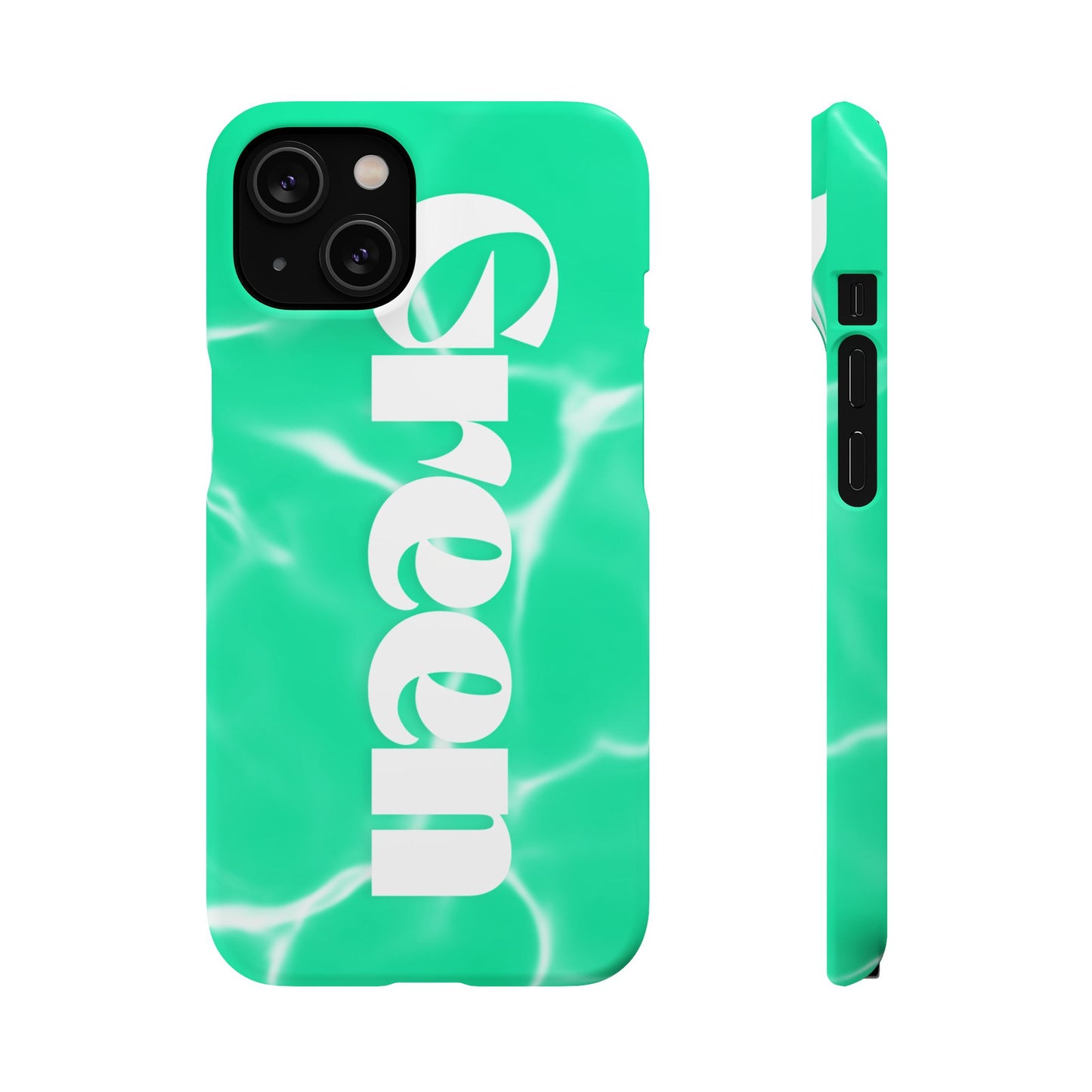 Aqua Pool Vibe Snap Case, Tropical Phone Cover, Summer Accessory, Trendy Gift for Friends, Beach Lover's Essential