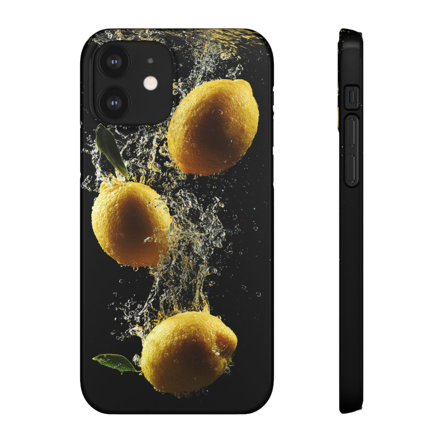 Lemon Splash Phone Case - Vibrant Snap Case, Fruit Lover Gift, Summer Vibes, Kitchen Decor, Unique Phone Accessories