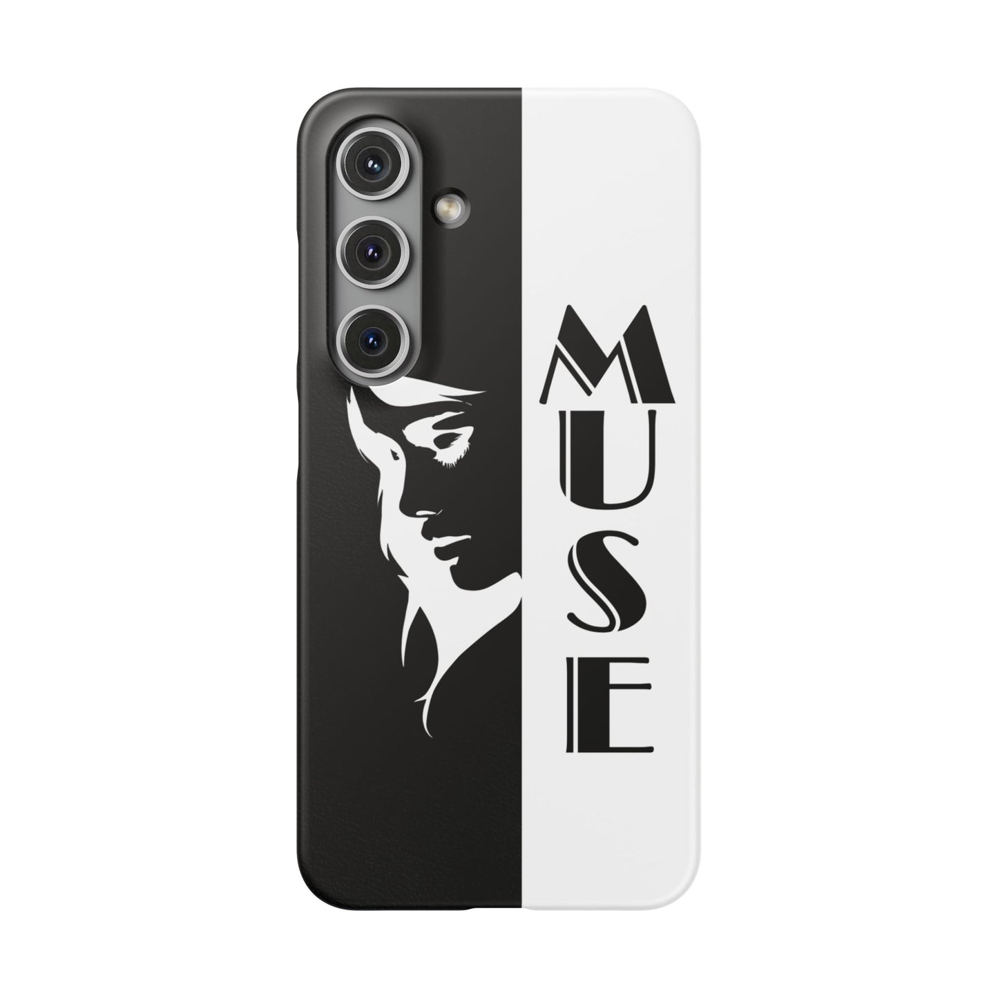 Black And White Bold Muse Snap Case Cover for iPhone and Samsung