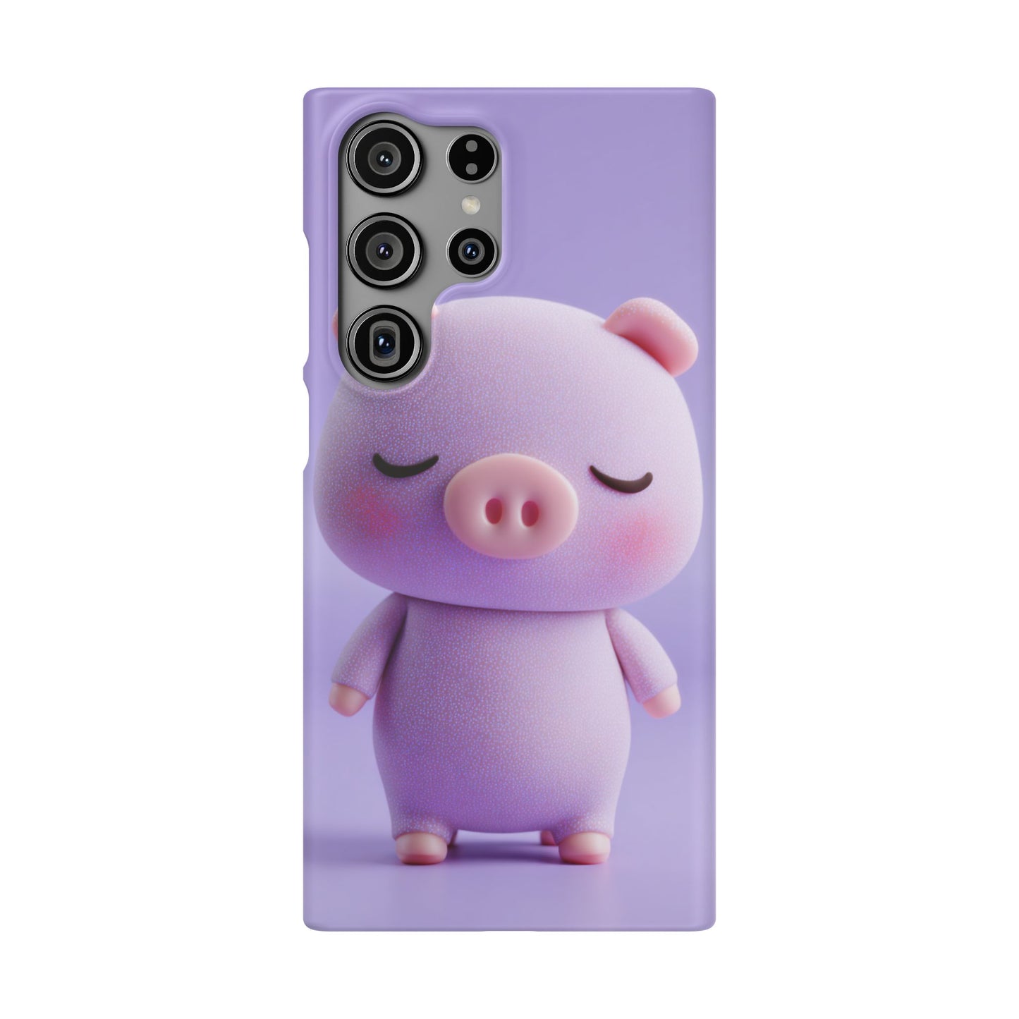 Cute Pig Snap Case for iPhone, Animal Lovers Phone Cover, Kawaii Aesthetic Accessory, Birthday Gift, Unique Phone Protection