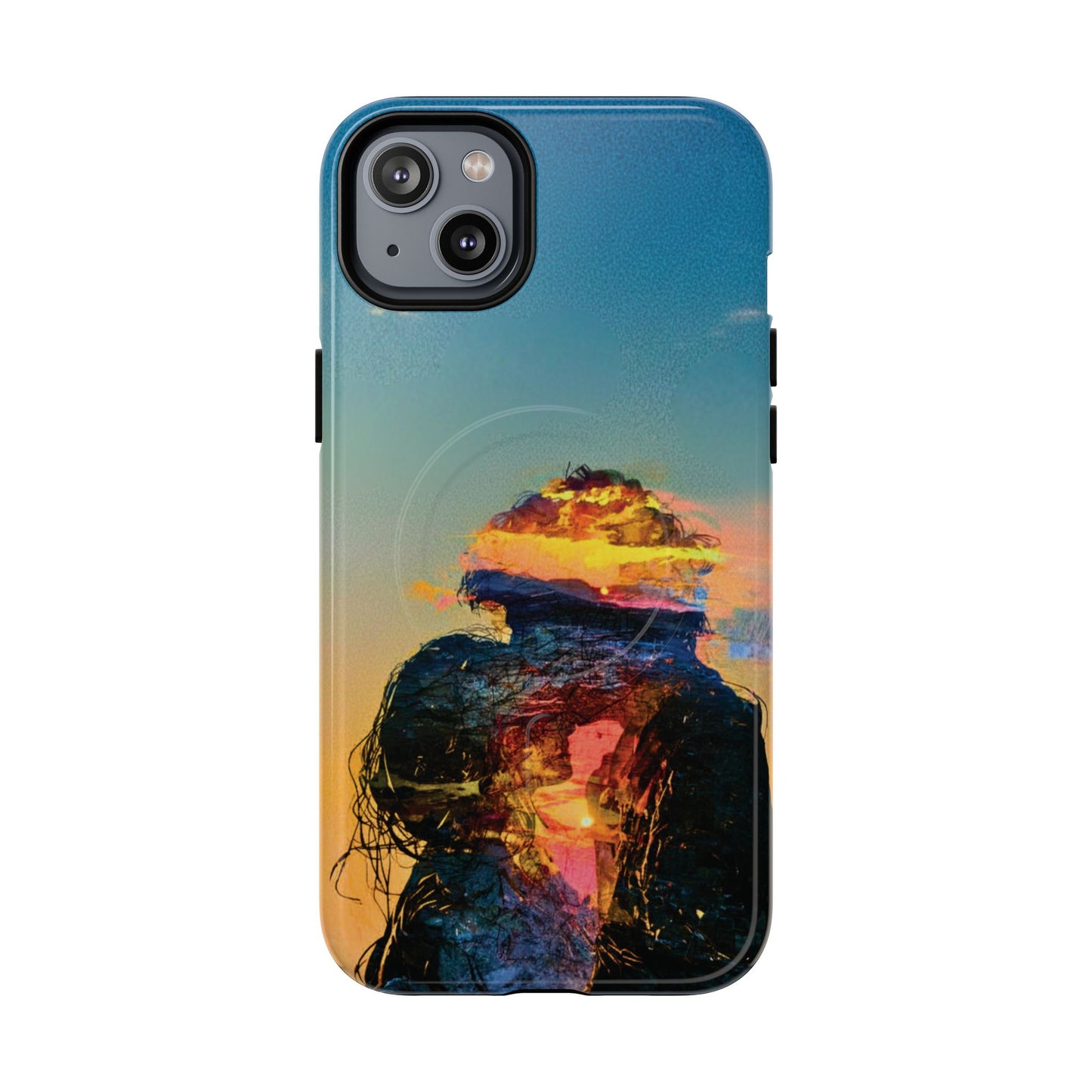 Abstract Sunset Silhouette Tough Magnetic Phone Case
