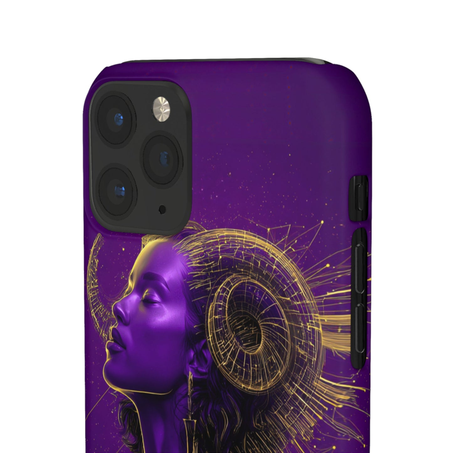 Purple Gold Celestial Virgo Snap Case and Protective Cover for Samsung and iPhone