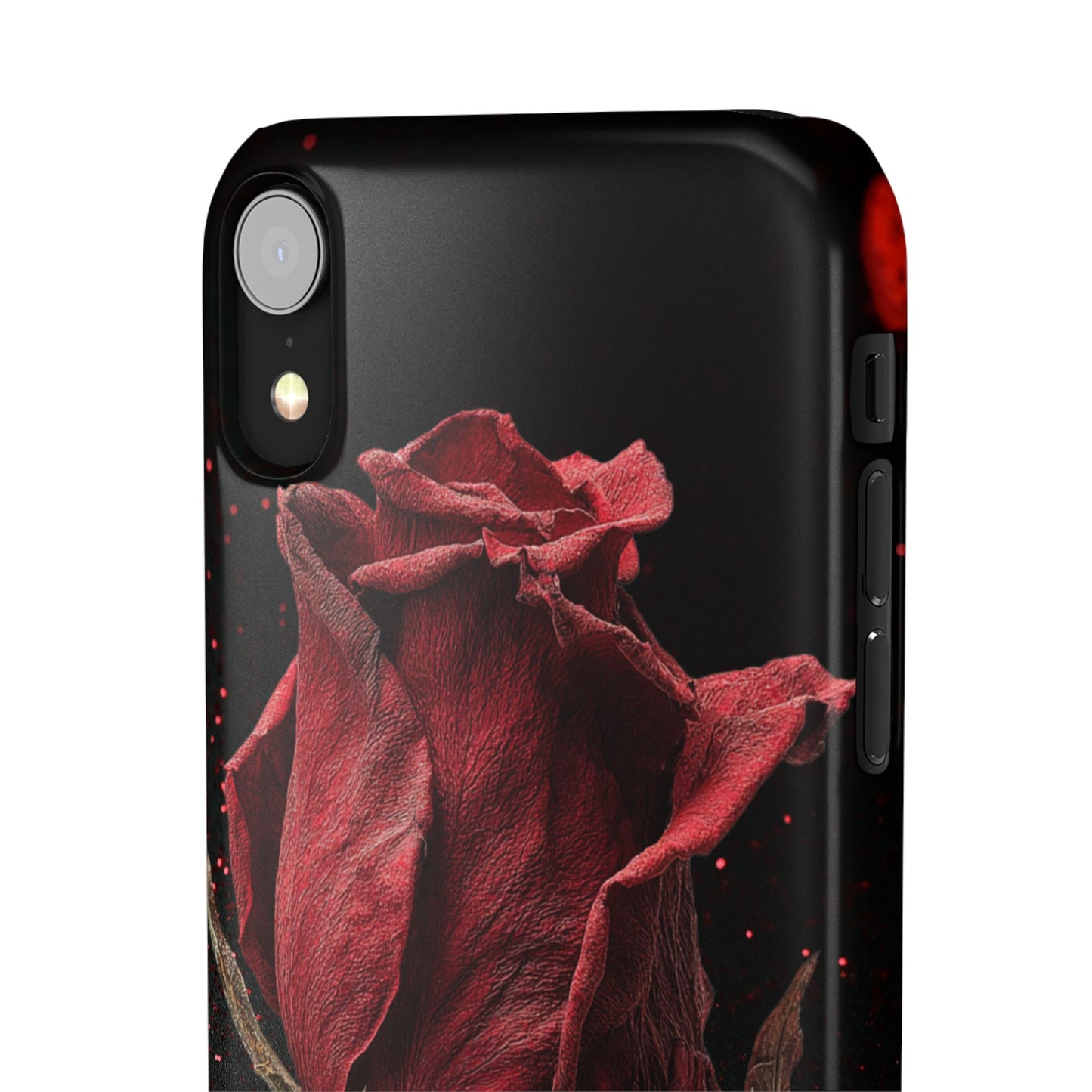 Romantic Rose Snap Case, Floral Phone Cover, Valentines Day Gift, Trendy Mobile Accessory, Heart Design Case, Elegant Phone Protector